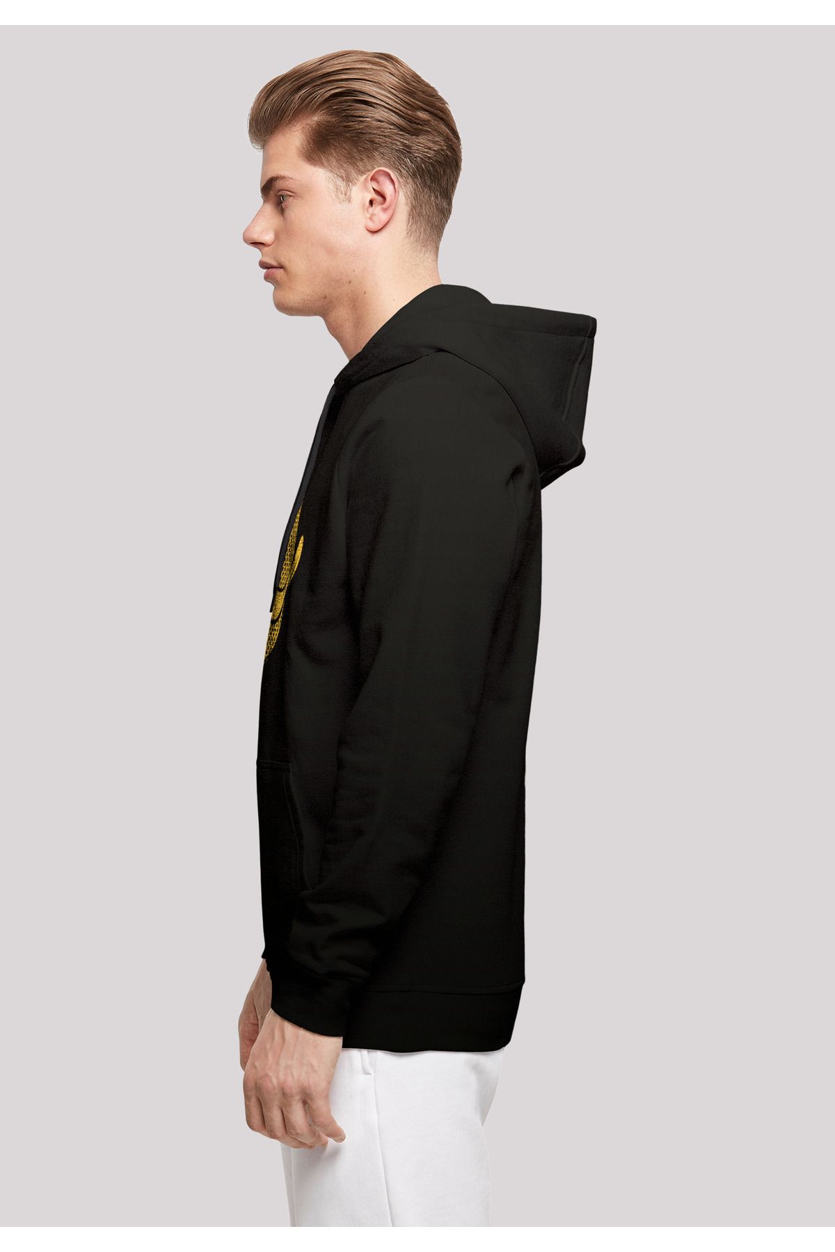 F4NT4STIC-Herren Daffy Duck Dotted Profile -blk With Basic Hoody 7