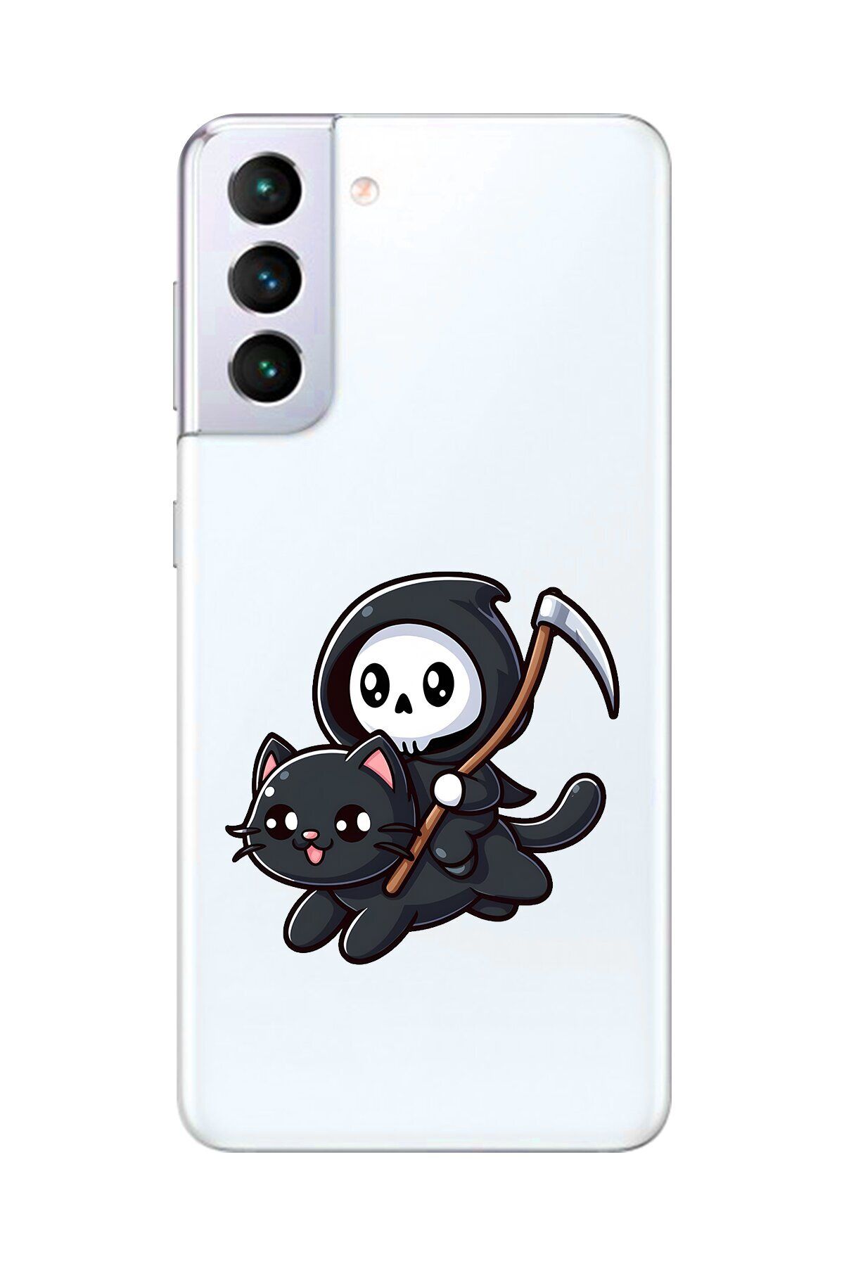 Dali Design Galaxy S21+ Uyumlu Şeffaf Kılıf Şeffaf New Minies 2 Tasarımlı
