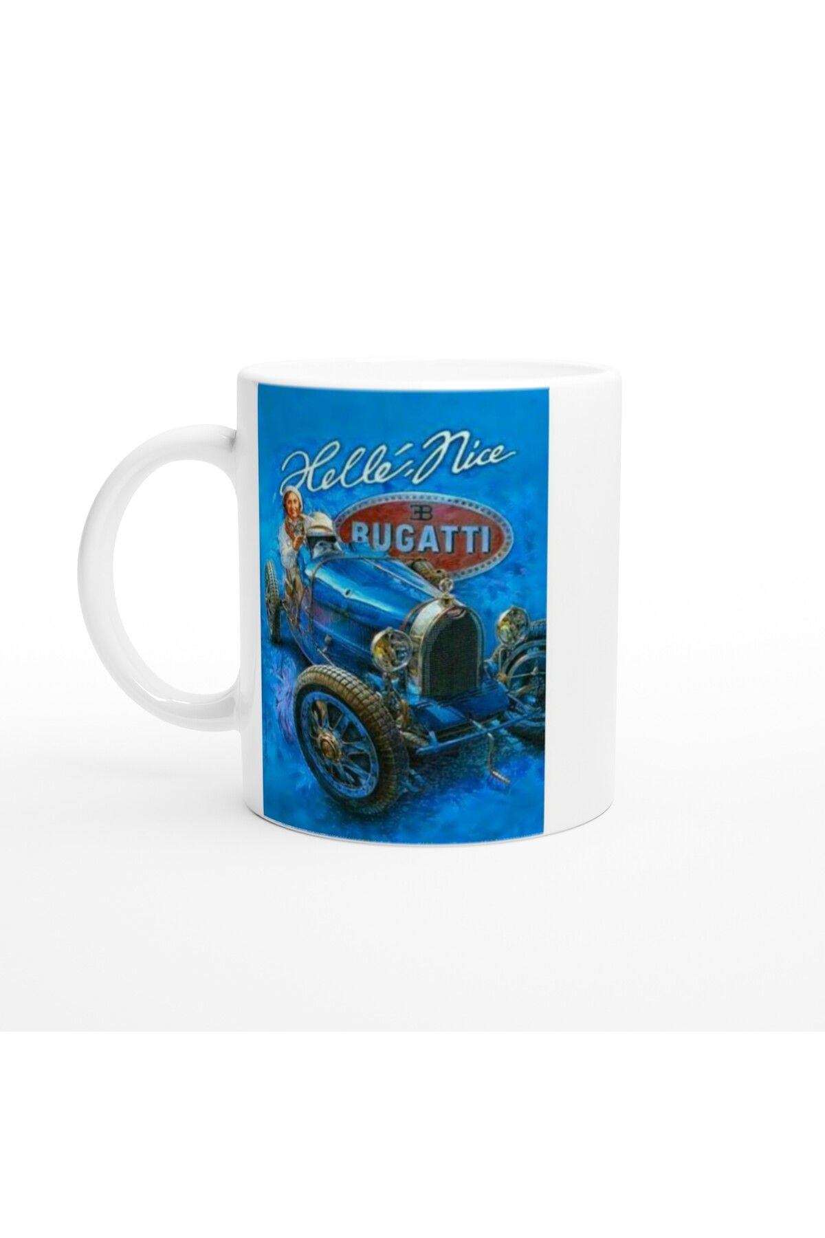 Wisdom Rain Bugatti Type 35 ve Helle Nice Temalı Retro Kupa Bardak