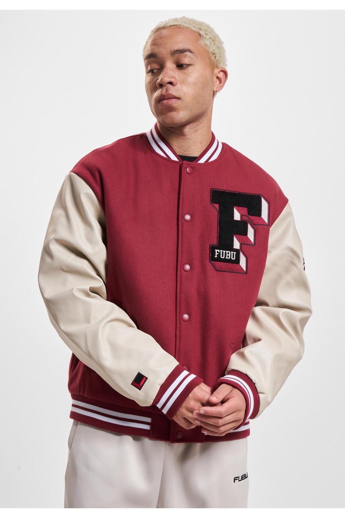 FUBU-Herren Fm233-009-1 College Varsity Jacket 3