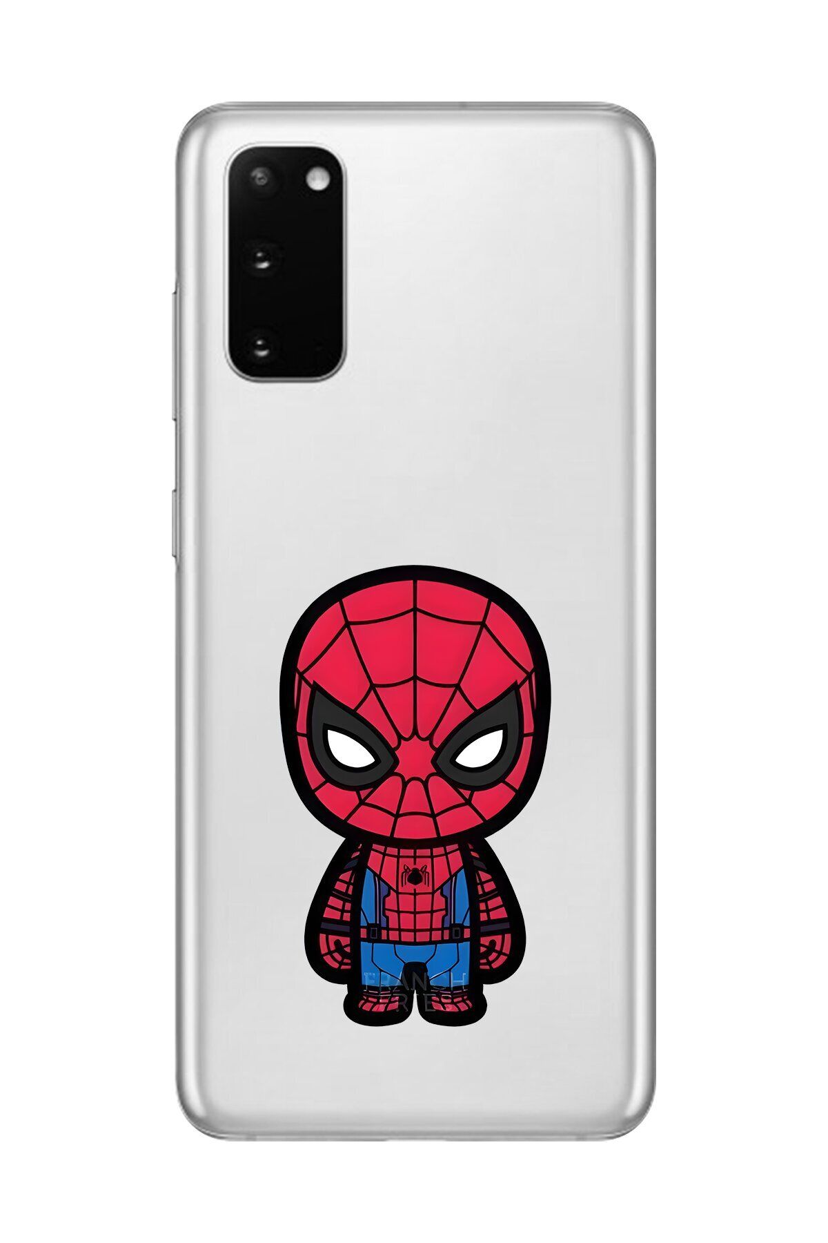 Dali Design Samsung Galaxy S20 Uyumlu Şeffaf Kılıf Chibi Spider-Man 7 Tasarımlı