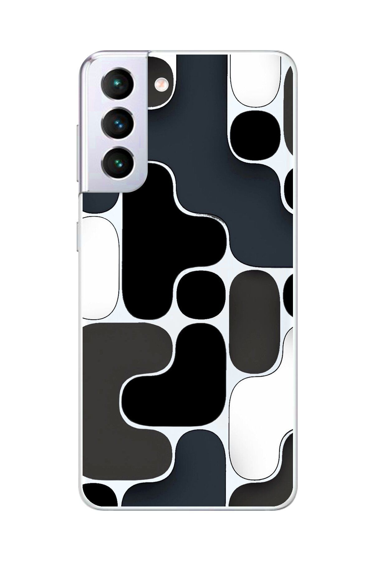 Dali Design Galaxy S21+ Uyumlu Şeffaf Kılıf Şeffaf Wallpaper 1 Tasarımlı