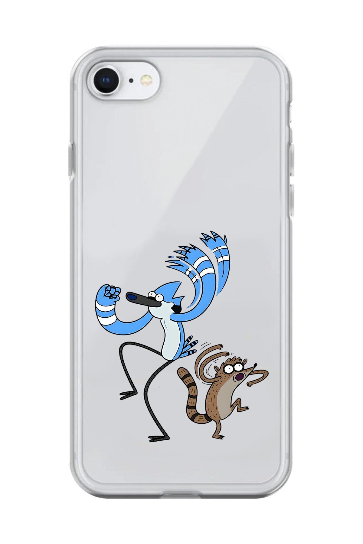 Dali Design iPhone 8 Uyumlu Şeffaf Kılıf Cartoon Sürekli Dizi 13 Tasarımlı