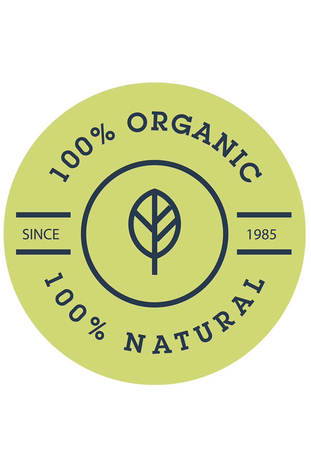 StoryGift Romania Sticker Eticheta 40cm Cu Mesaj In Engleza 100% Organic, Cerc, Frunza, Geometric, Insigna, Natu - One Size