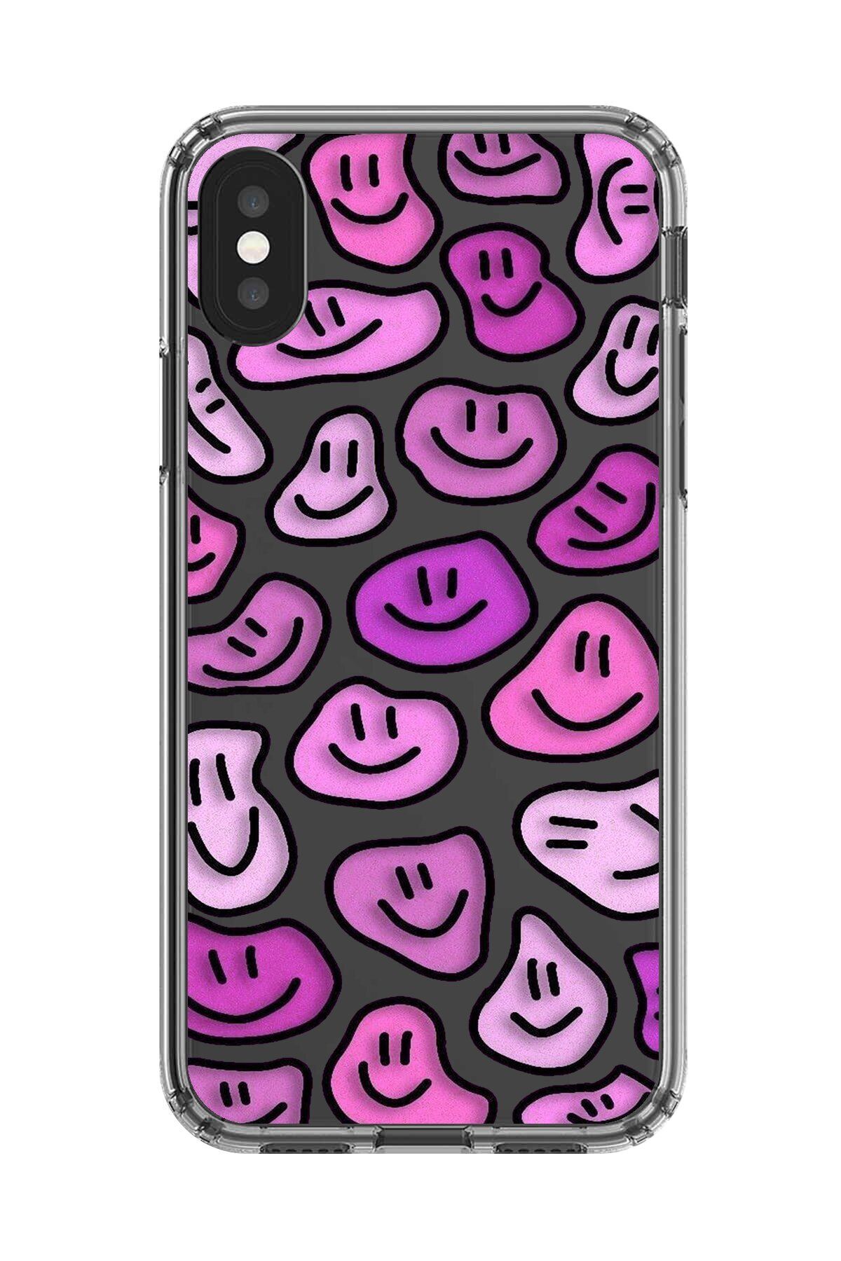 Dali Design iPhone XS Max Uyumlu Şeffaf Kılıf Şeffaf Wallpaper 7 Tasarımlı