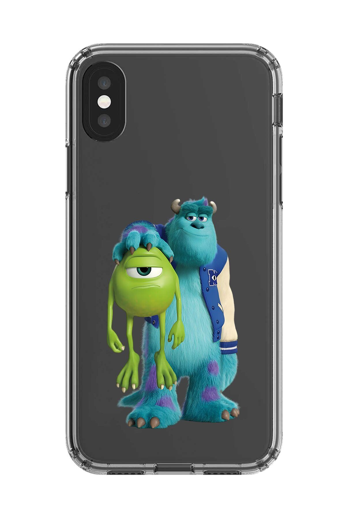 Dali Design iPhone XS Uyumlu Şeffaf Kılıf Cartoon Sevimli Canavarlar 15 Tasarımlı