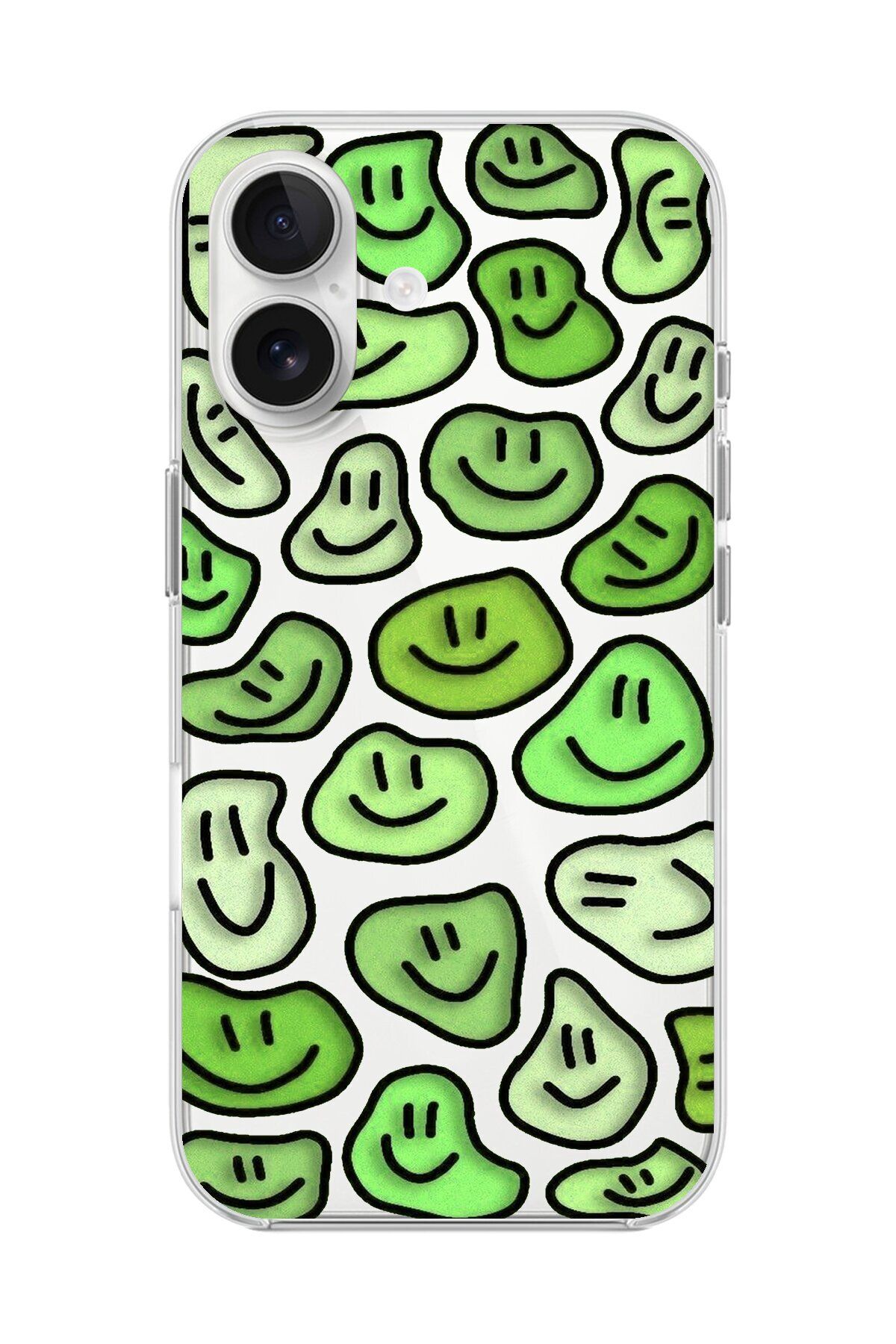 Dali Design iPhone 16 Uyumlu Şeffaf Kılıf Şeffaf Wallpaper 9 Tasarımlı