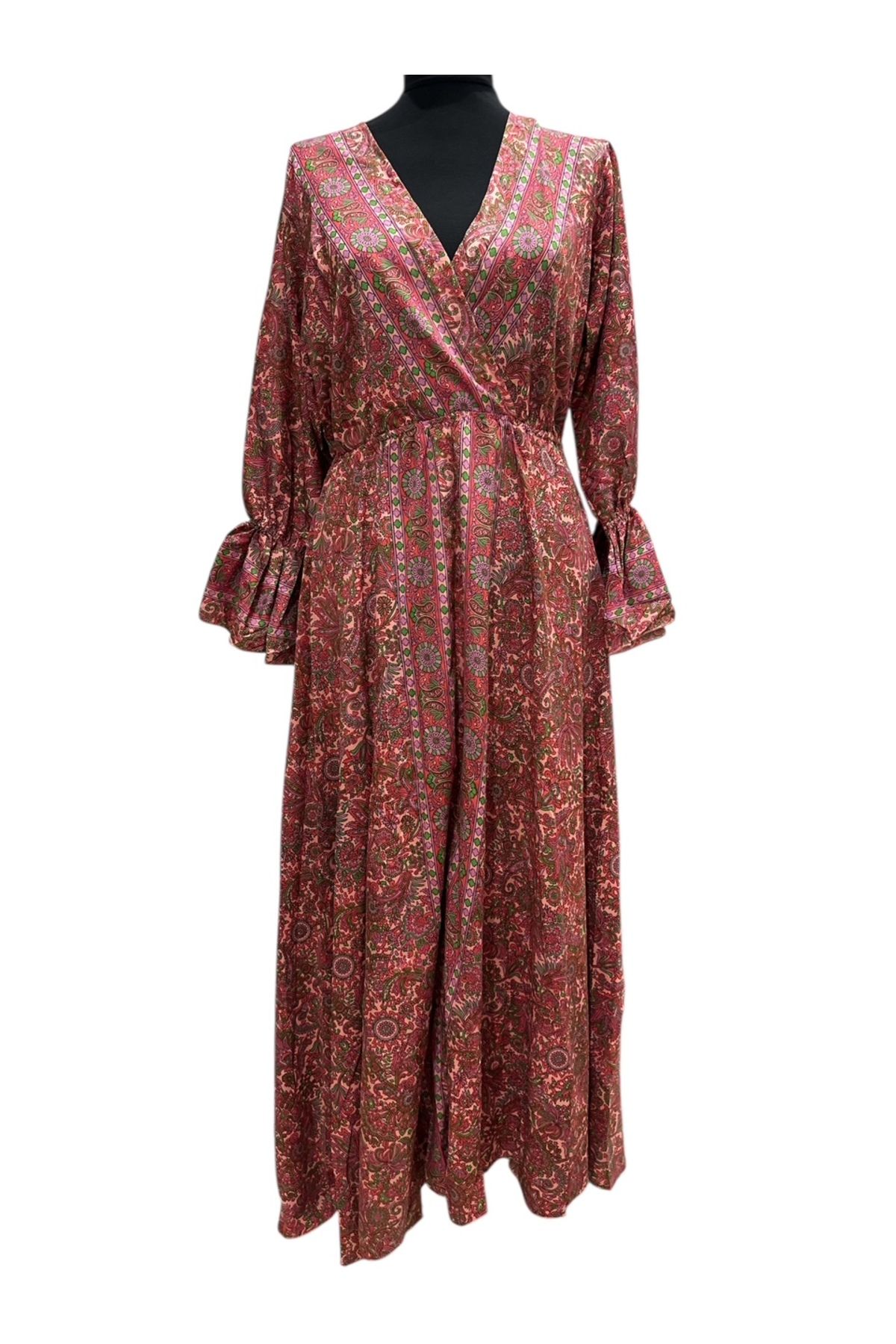 PHUTİ COLLECTION HİNT İPEĞİ ELBİSE