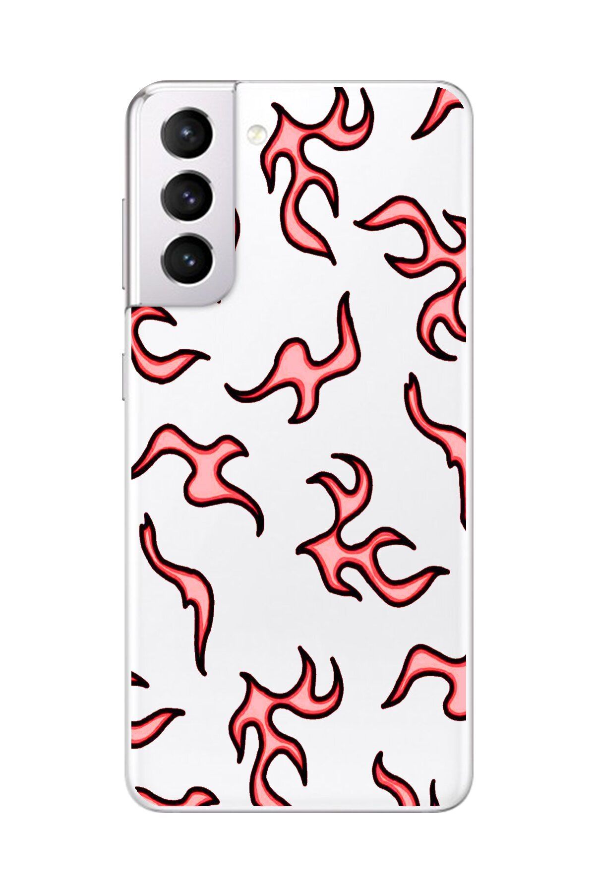 Dali Design Samsung Galaxy S21 Uyumlu Şeffaf Kılıf Şeffaf Wallpaper 4 Tasarımlı