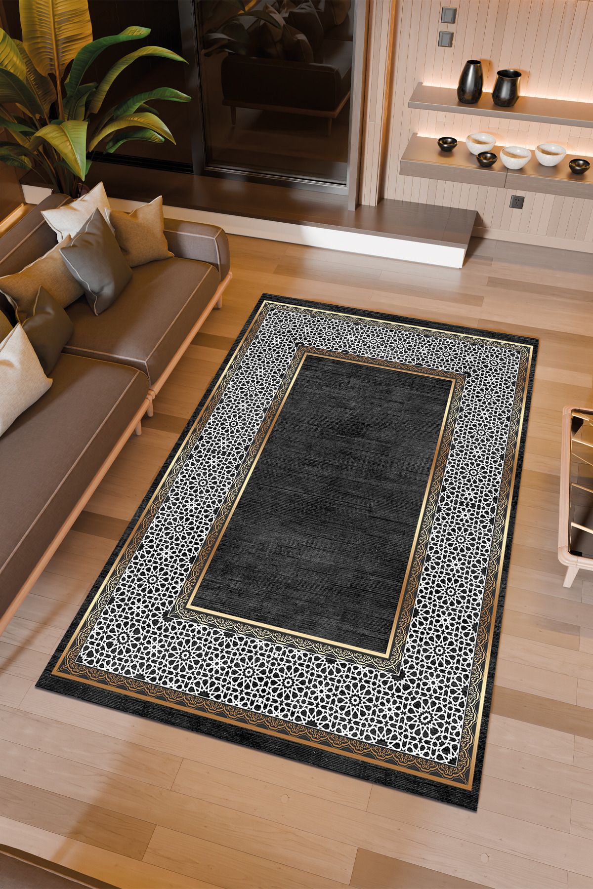 Halıcıoğlu home Dijital Baskı Makinede Yıkanabilir Kaymaz Taban Salon Halısı Yatak Odası Halısı & Yolluk Modelleri
