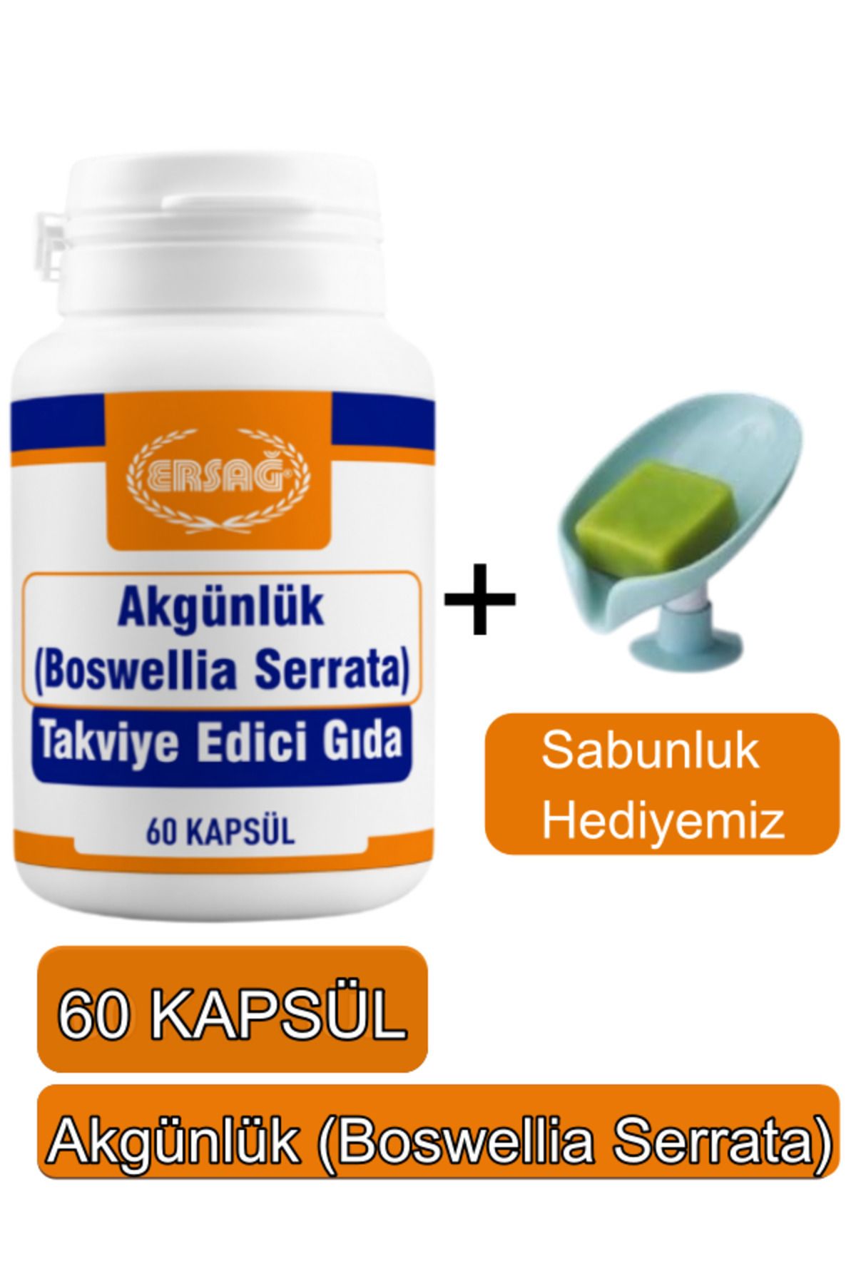 Ersağ Akgünlük (boswellia Serrata) Takviye Edici Gıda - - Sabunluk Hediyemiz 2014-91