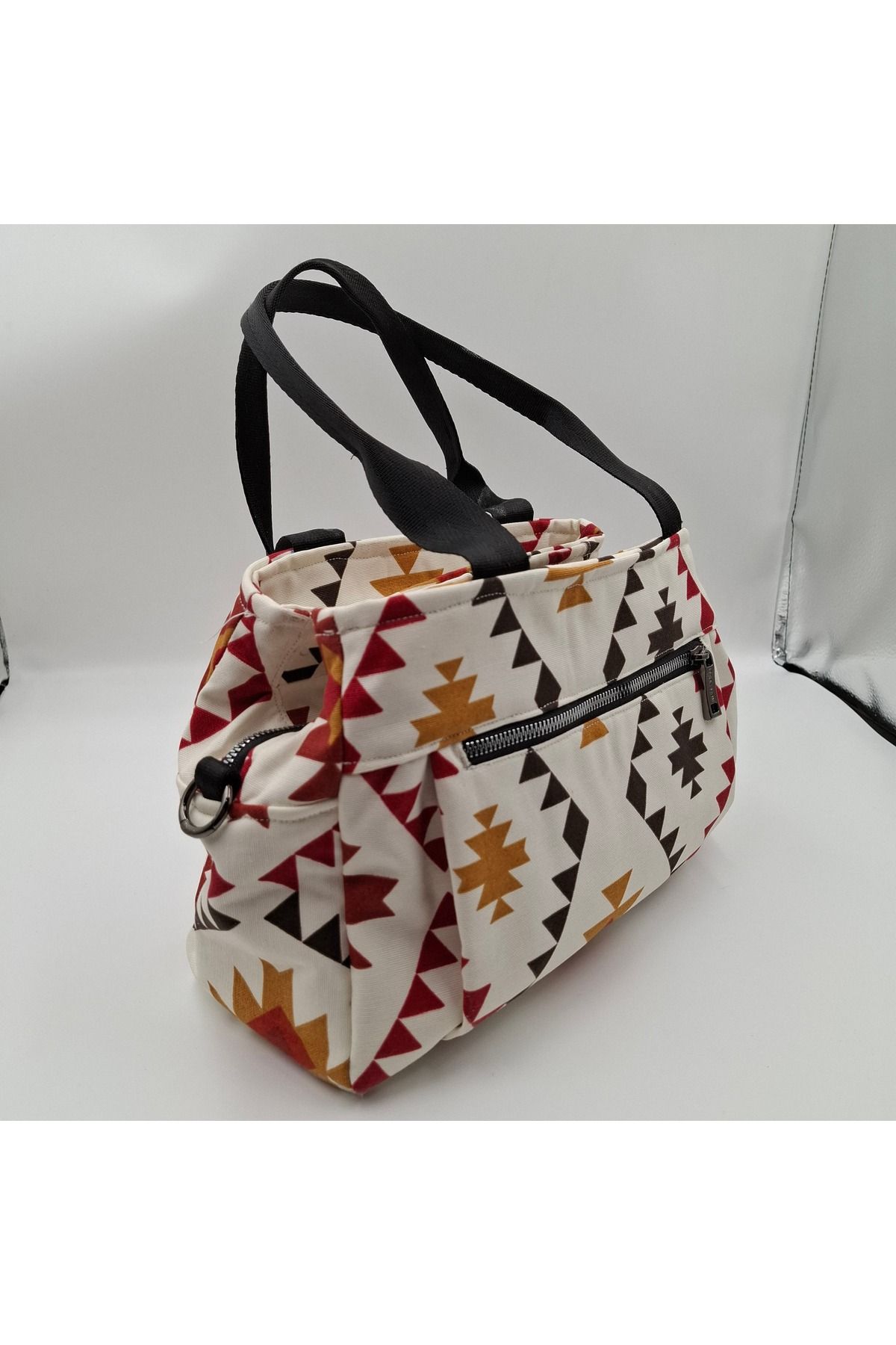 NVSisters Midium Kilim Desen Triplet Tote Bag, Yazlık Kadın Omuz Çantası