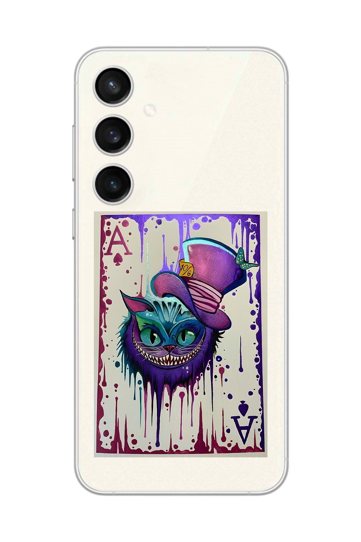 Dali Design Galaxy S23+ Uyumlu Şeffaf Kılıf Kartlar AS 1 Tasarımlı