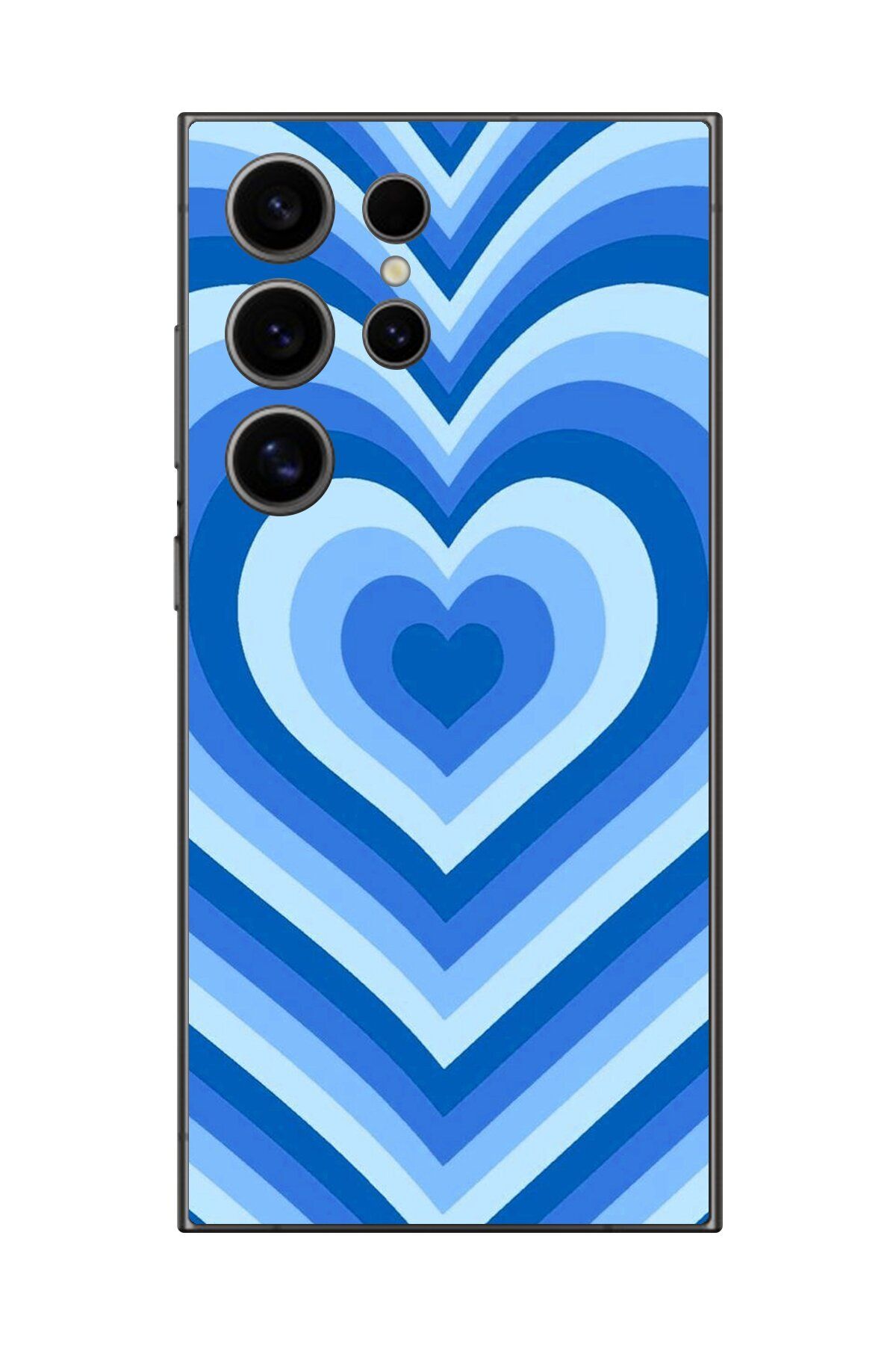 Dali Design Samsung Galaxy S24 Ultra Uyumlu Şeffaf Kılıf Kalp 4 Tasarımlı