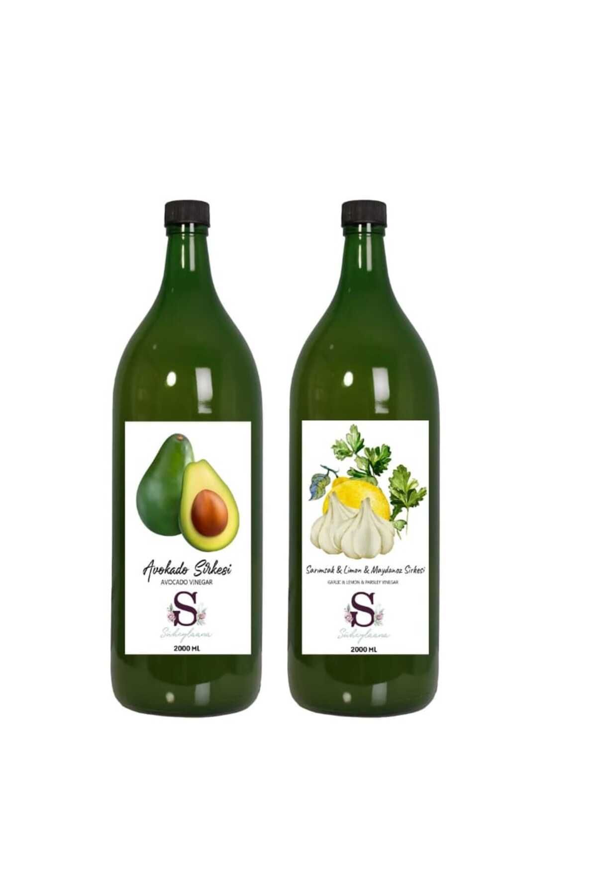 Süheylaana Doğal Avokado Sirkesi 2000 Ml - Doğal Sarımsak Limon Maydanoz Sirkesi 2000 Ml