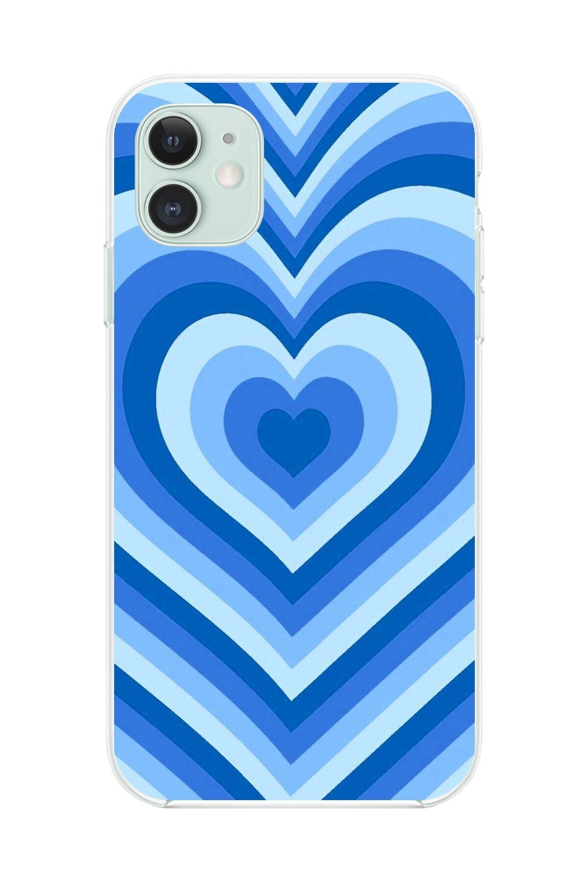 Dali Design iPhone 11 Uyumlu Şeffaf Kılıf Kalp 4 Tasarımlı