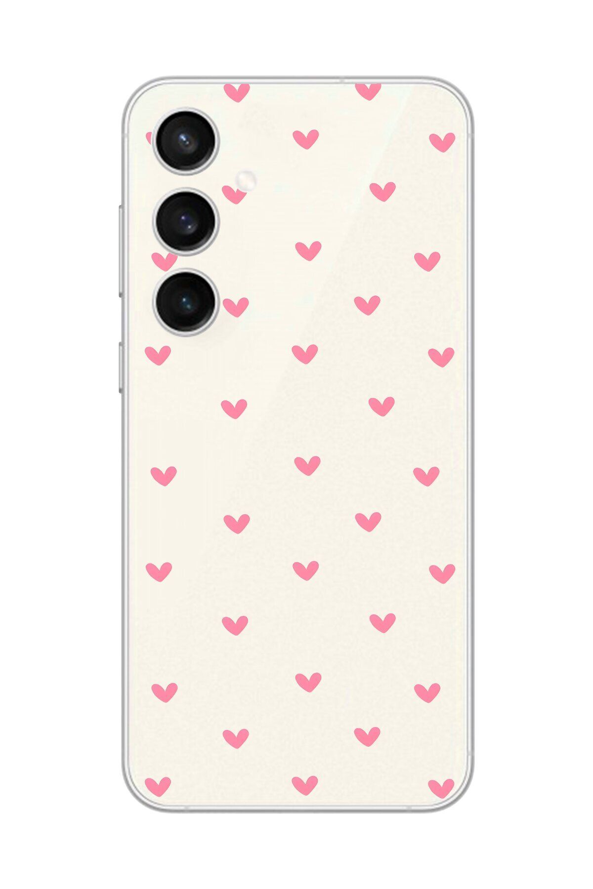 Dali Design Galaxy S23+ Uyumlu Şeffaf Kılıf Şeffaf Kalp 1 Tasarımlı
