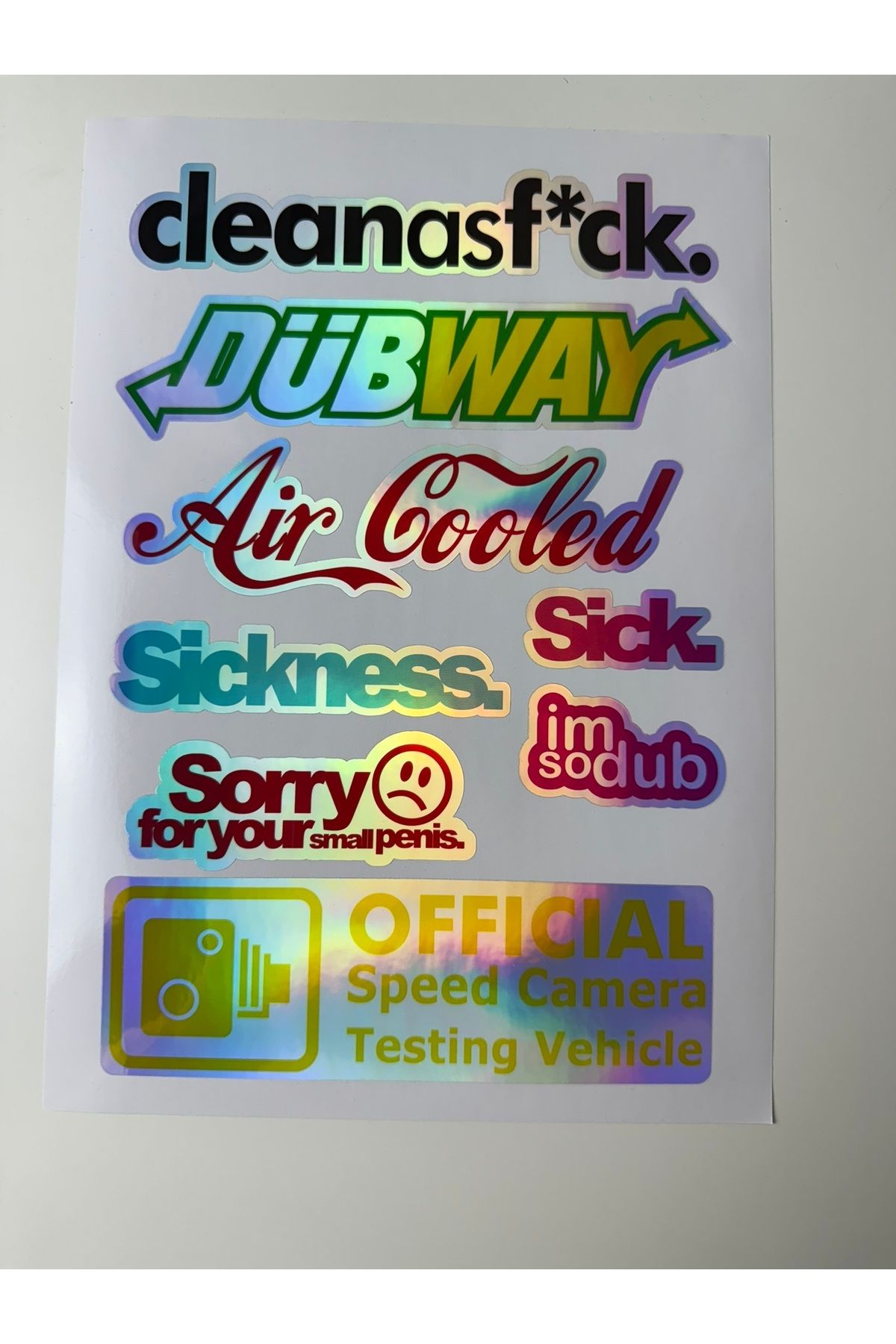 cakaybu Araba Sticker ( Etiket ) notebook,kask, duvar, bisiklet, motosiklet, dolap, kapı A4 Boyutlarında
