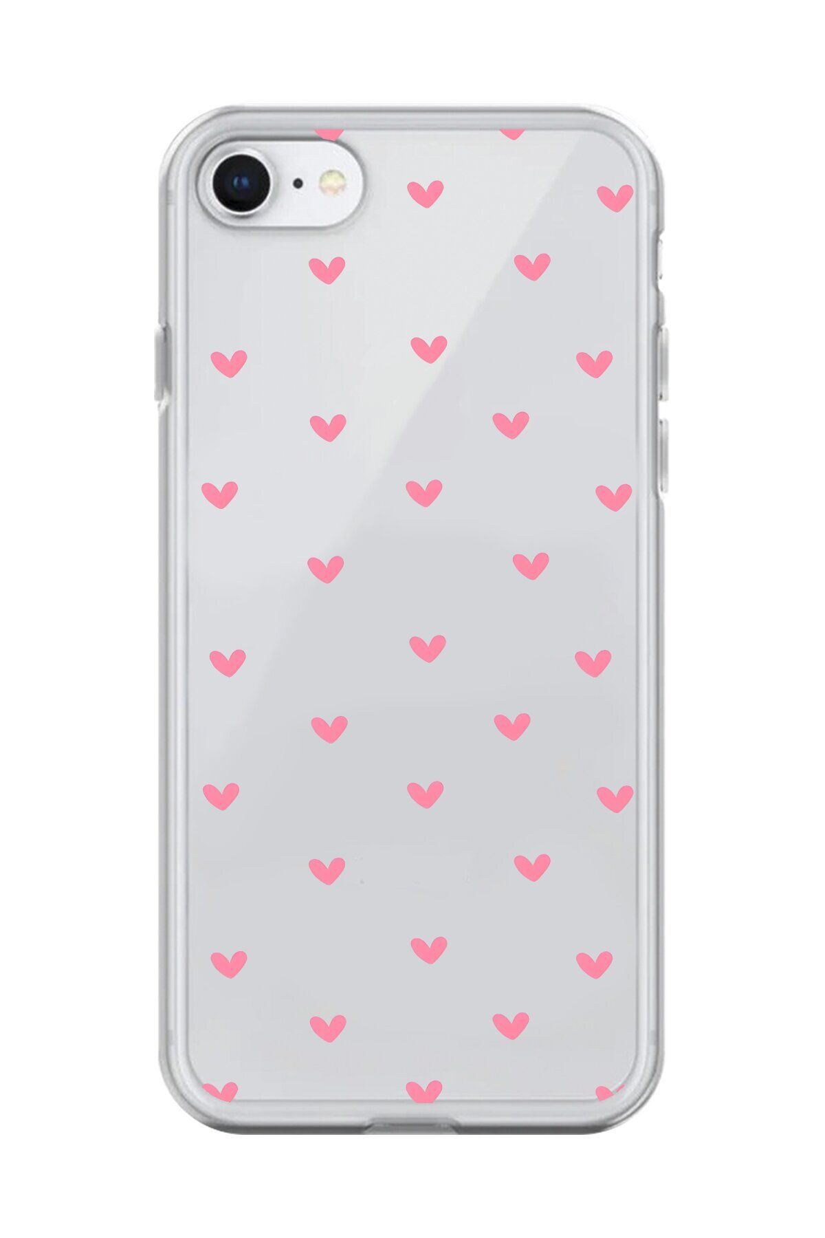Dali Design iPhone 6 Plus Uyumlu Şeffaf Kılıf Şeffaf Kalp 1 Tasarımlı