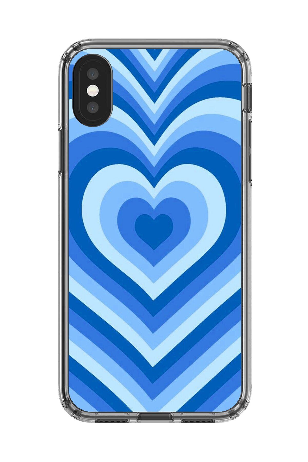 Dali Design iPhone X Uyumlu Şeffaf Kılıf Kalp 4 Tasarımlı