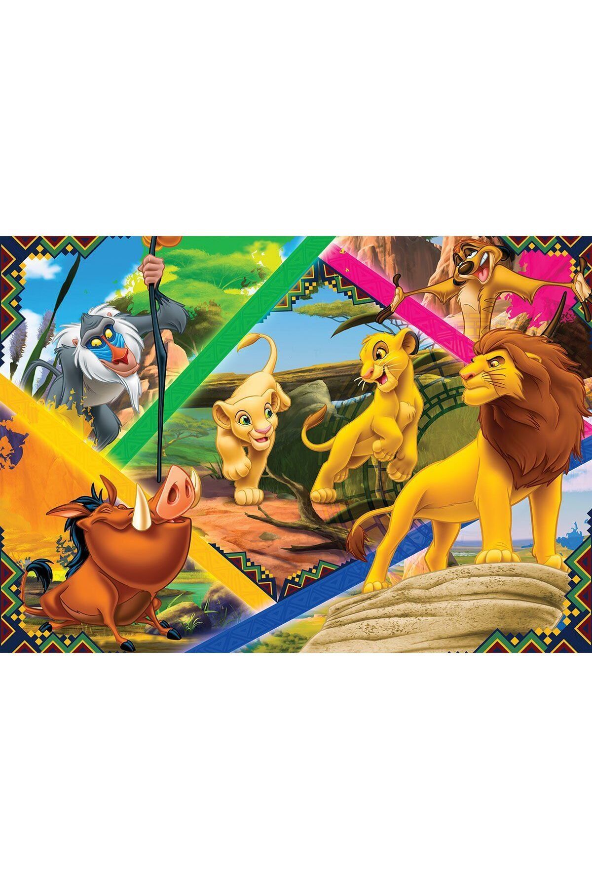 Aymir Ticaret LK 113 Aslan Kral Puzzle 200 Parça - Ks Puzzle