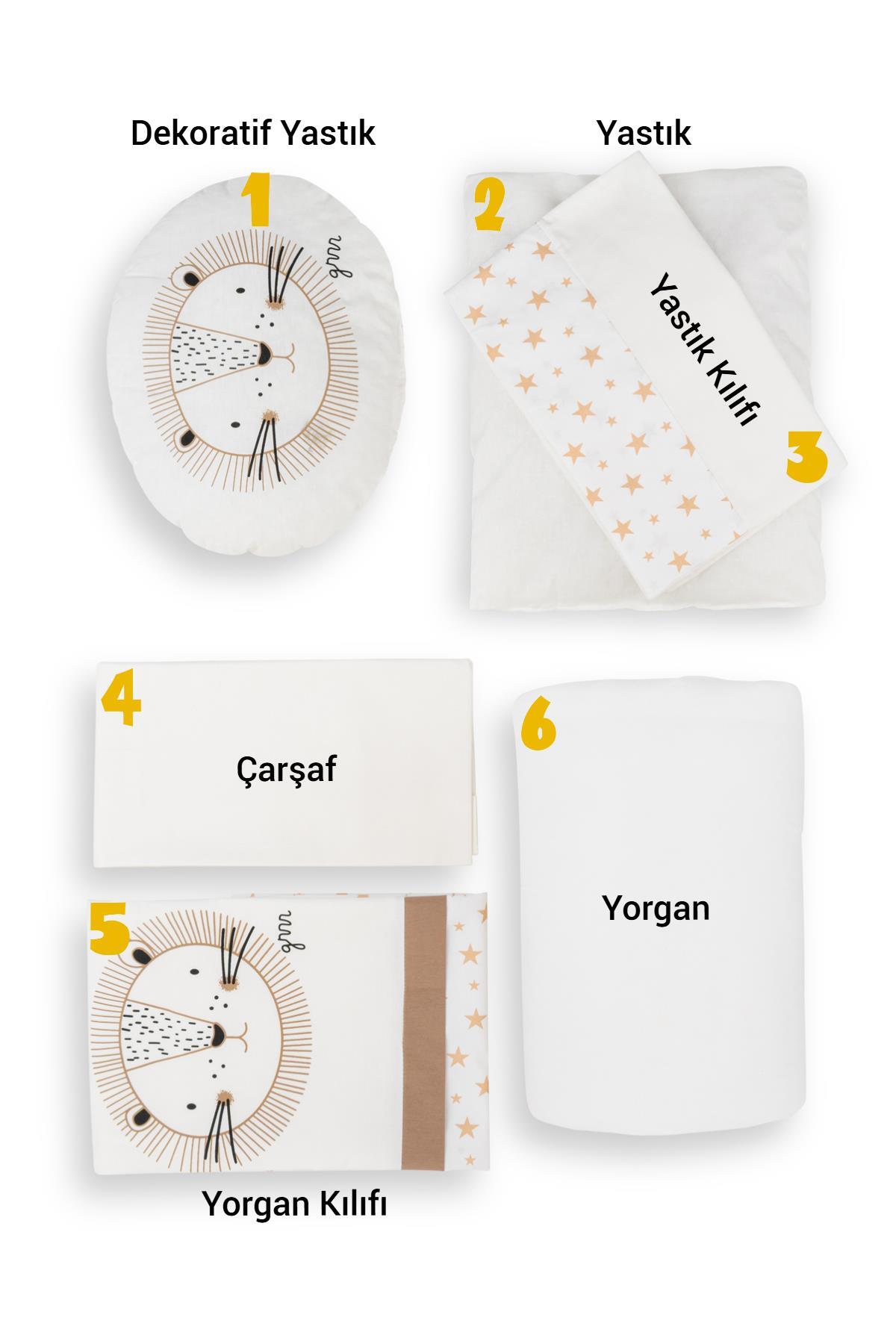 Wellgro Park Yatak Uyku Seti, Bebek Beşik Uyku Seti - 6 Parça, Bej fotoğrafı 2 (önizleme)