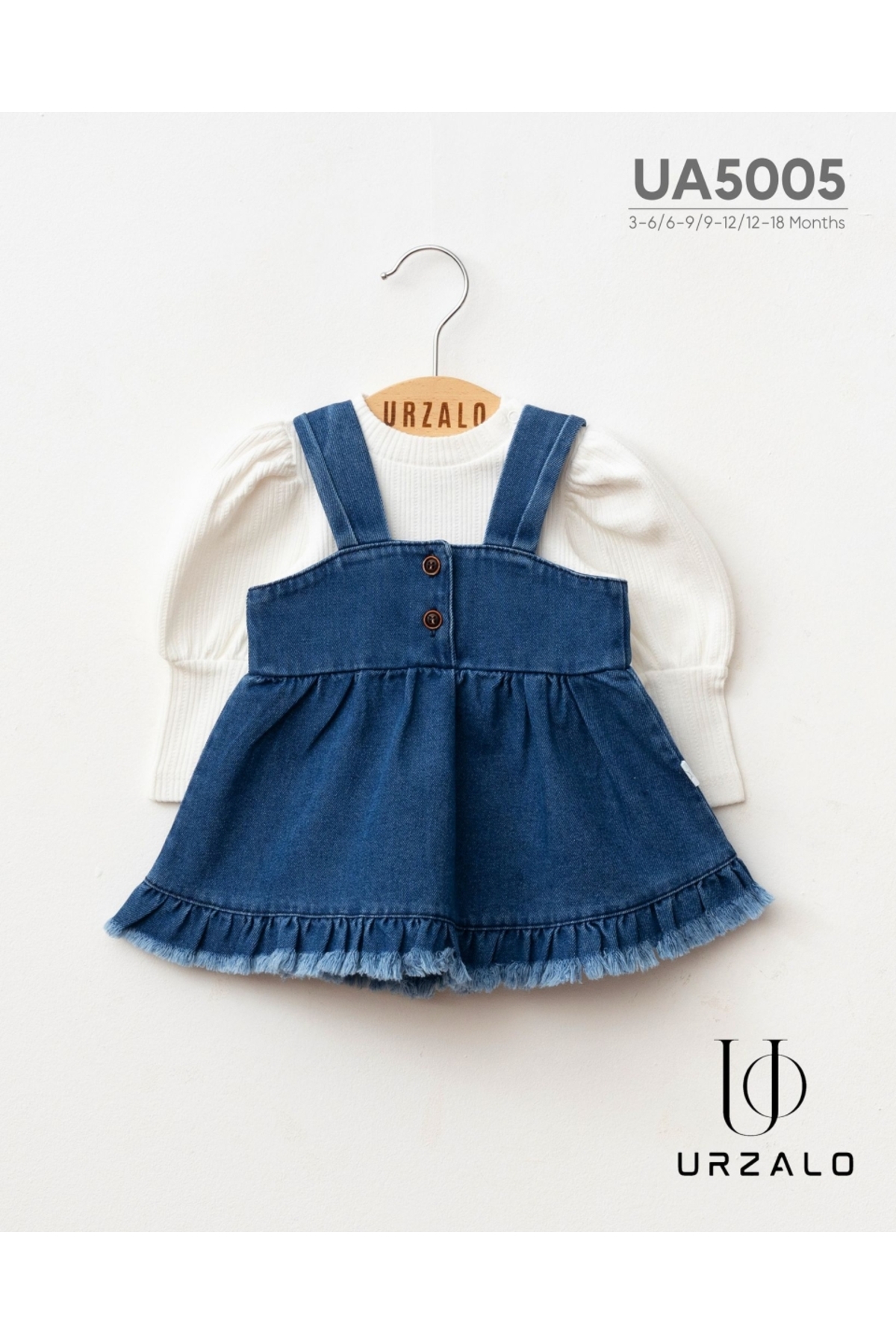 urzalobaby KIZ BEBEK KOT ELBİSE İKİLİ TAKIM fotoğrafı 2 (önizleme)