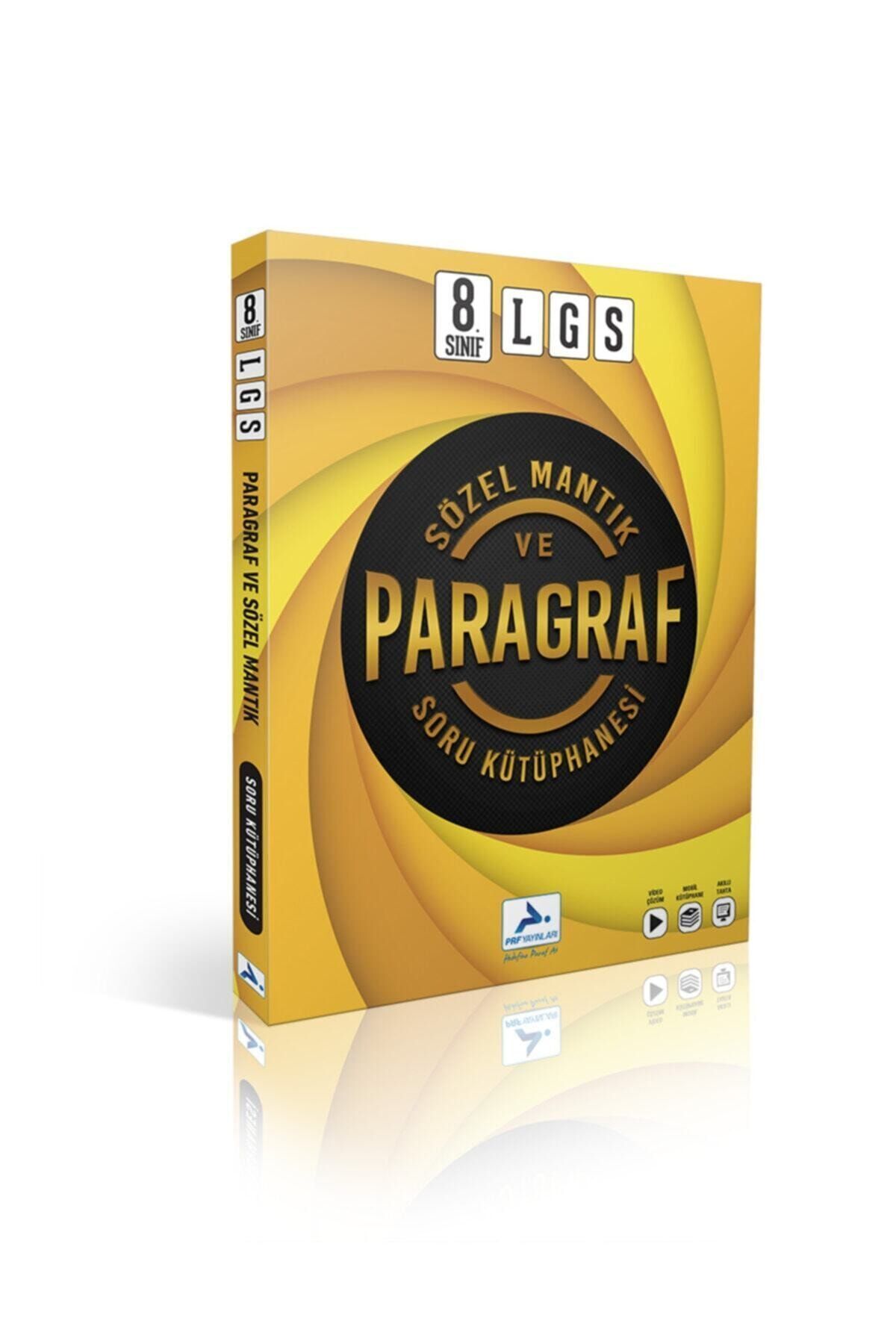 paraf yayınları Paraf Prf Yayınları 8.sınıf Lgs Sözel Mantık Paragraf Soru Bankası