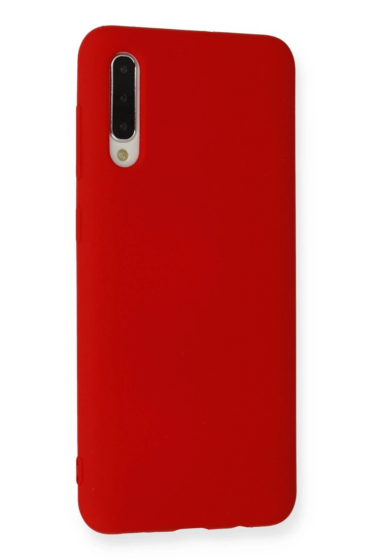 NewFace Galaxy A30S uyumlu Kılıf Nano içi Kadife Silikon - Kırmızı MRAYD