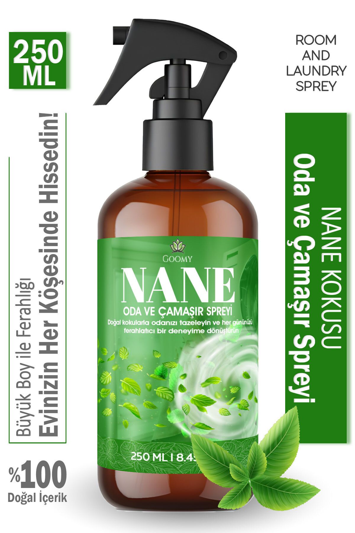 Lofty Nane Oda Ve Çamaşır Spreyi Oda Kokusu Oda Spreyi – Minty Breeze Room & Fabric Spray 250ml