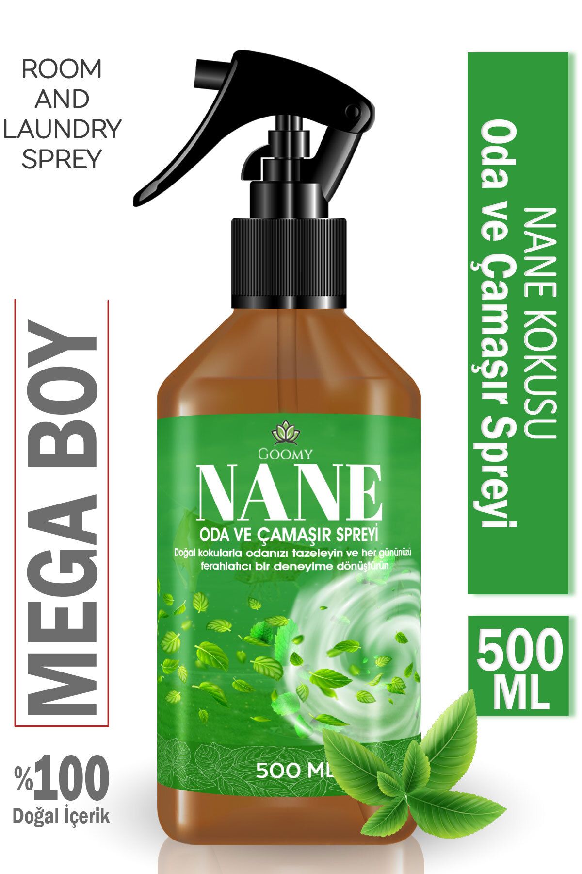 Lofty Nane Oda Ve Çamaşır Spreyi Oda Kokusu Oda Spreyi – Minty Breeze Room & Fabric Spray 500ml