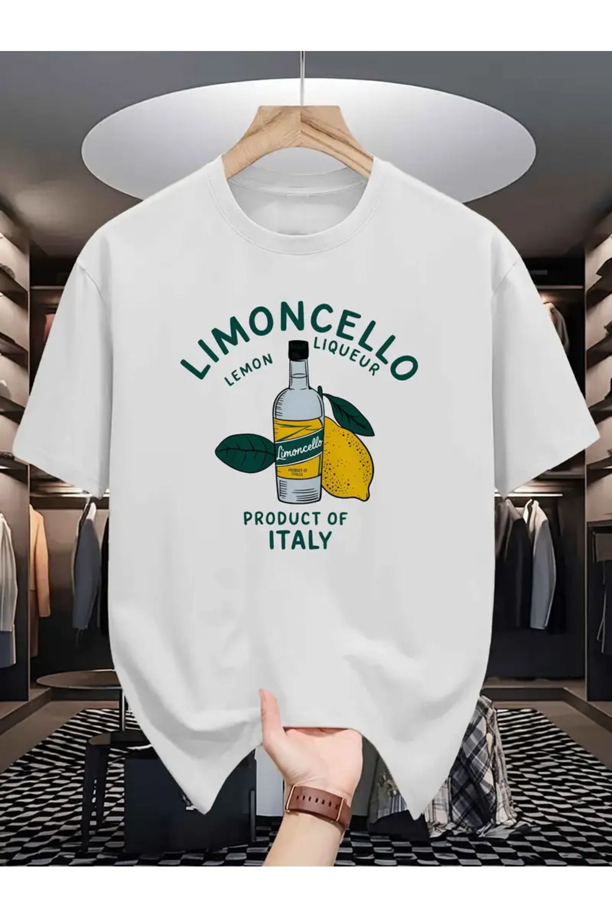 AEMİ Erkek Baskılı %100 Pamuk Oversize T-shirt
