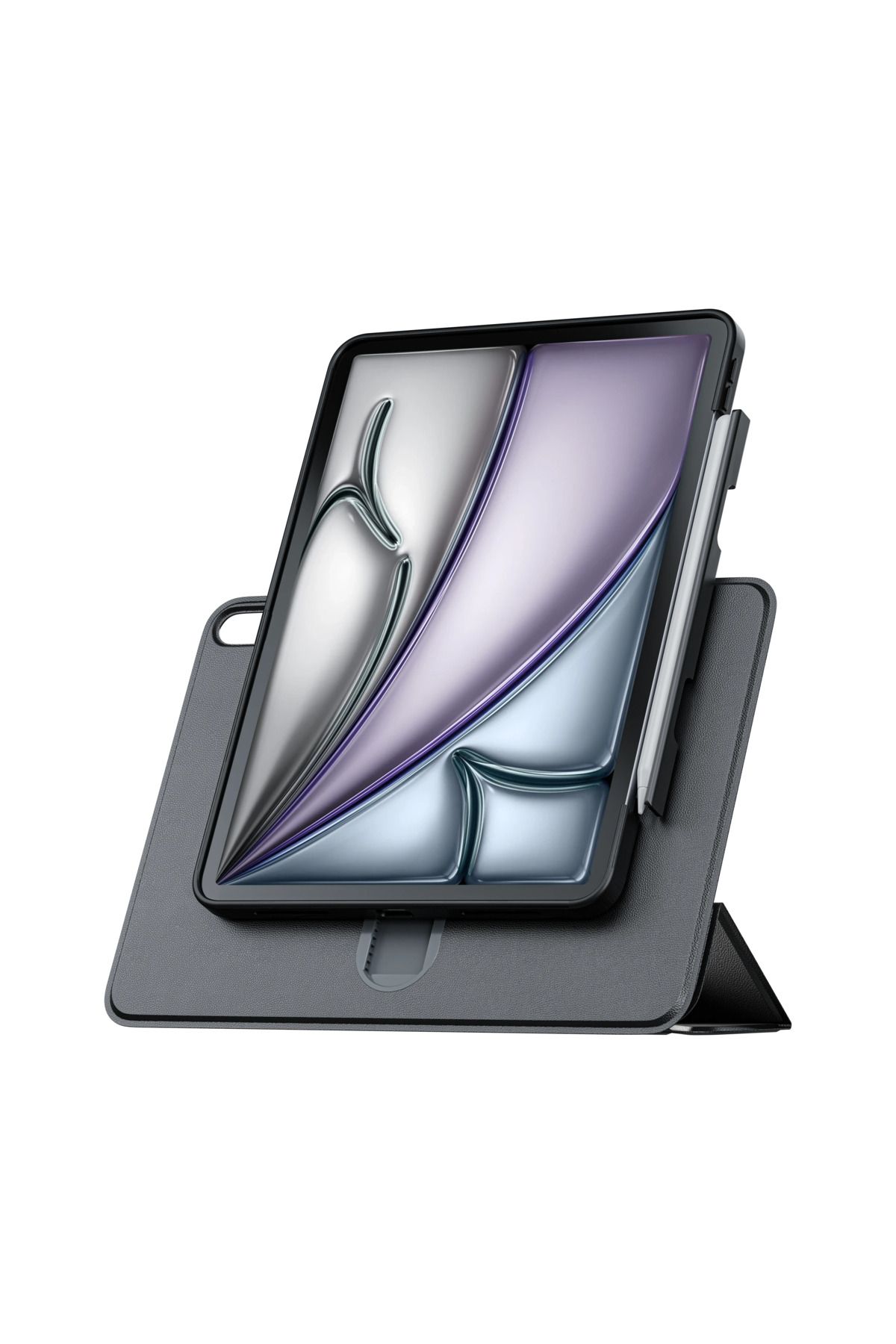 Levelo 360° Dönebilen Manyetik Ayrılabilir iPad Air 11/10.9 Şok Korumalı Kalem Yuvalı Kılıf