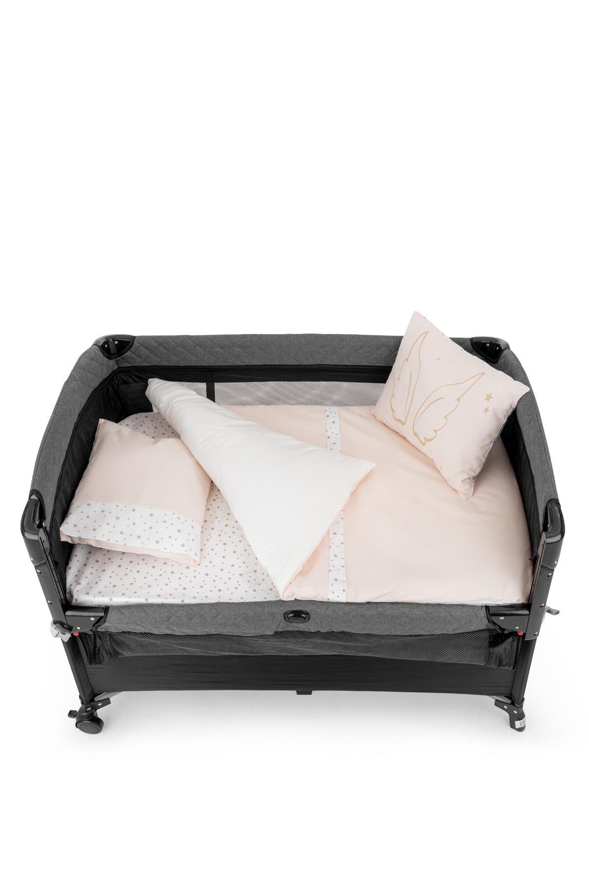 Wellgro Park Yatak Uyku Seti, Bebek Beşik Uyku Seti - 6 Parça, Pembe fotoğrafı 4 (önizleme)