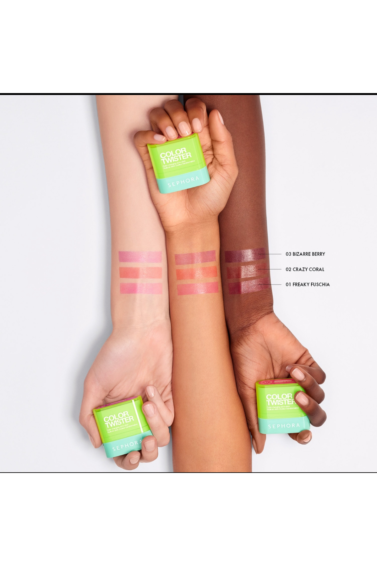 Sephora Color Twister Renk Değiştiren Stick Allık 01 Freaky