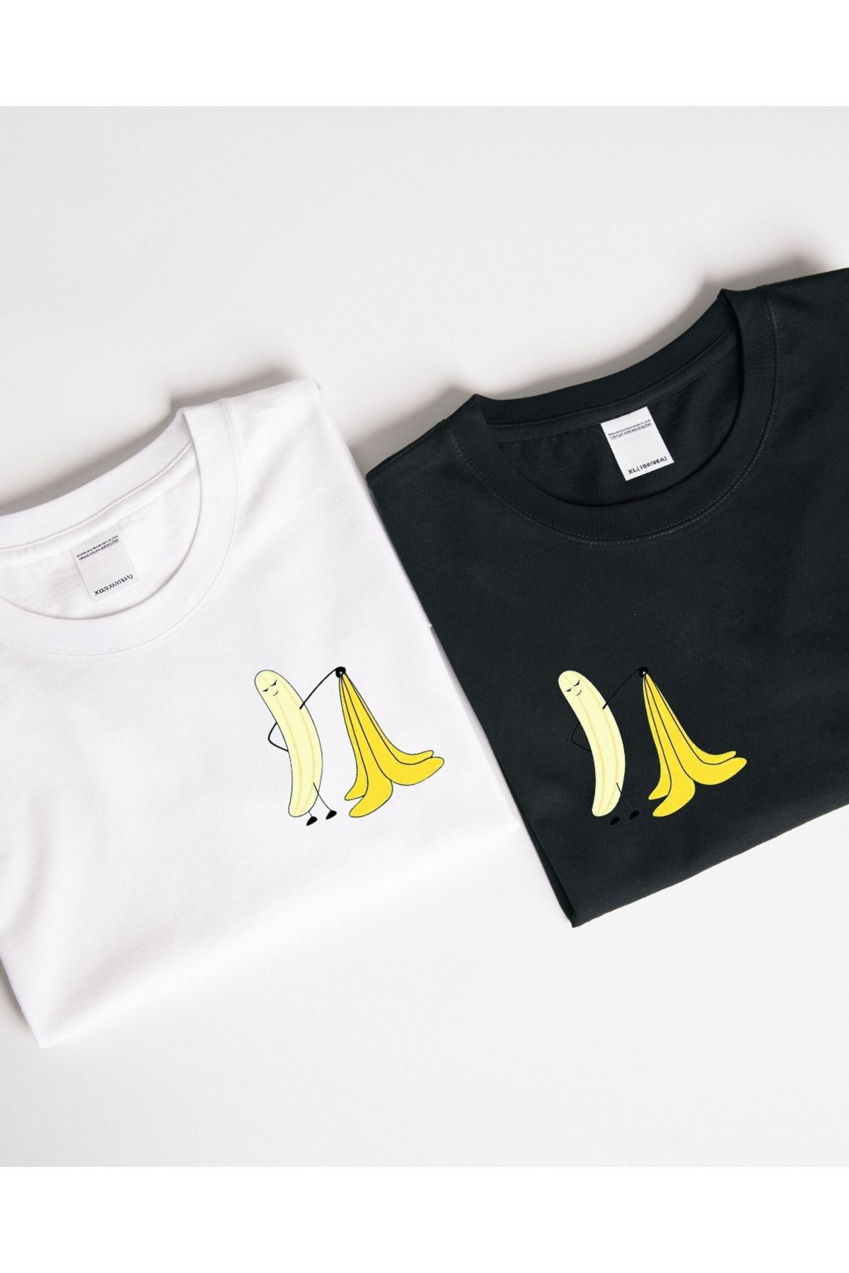 Ebiidesign Muz Tasarımlı Baskılı T-Shirt