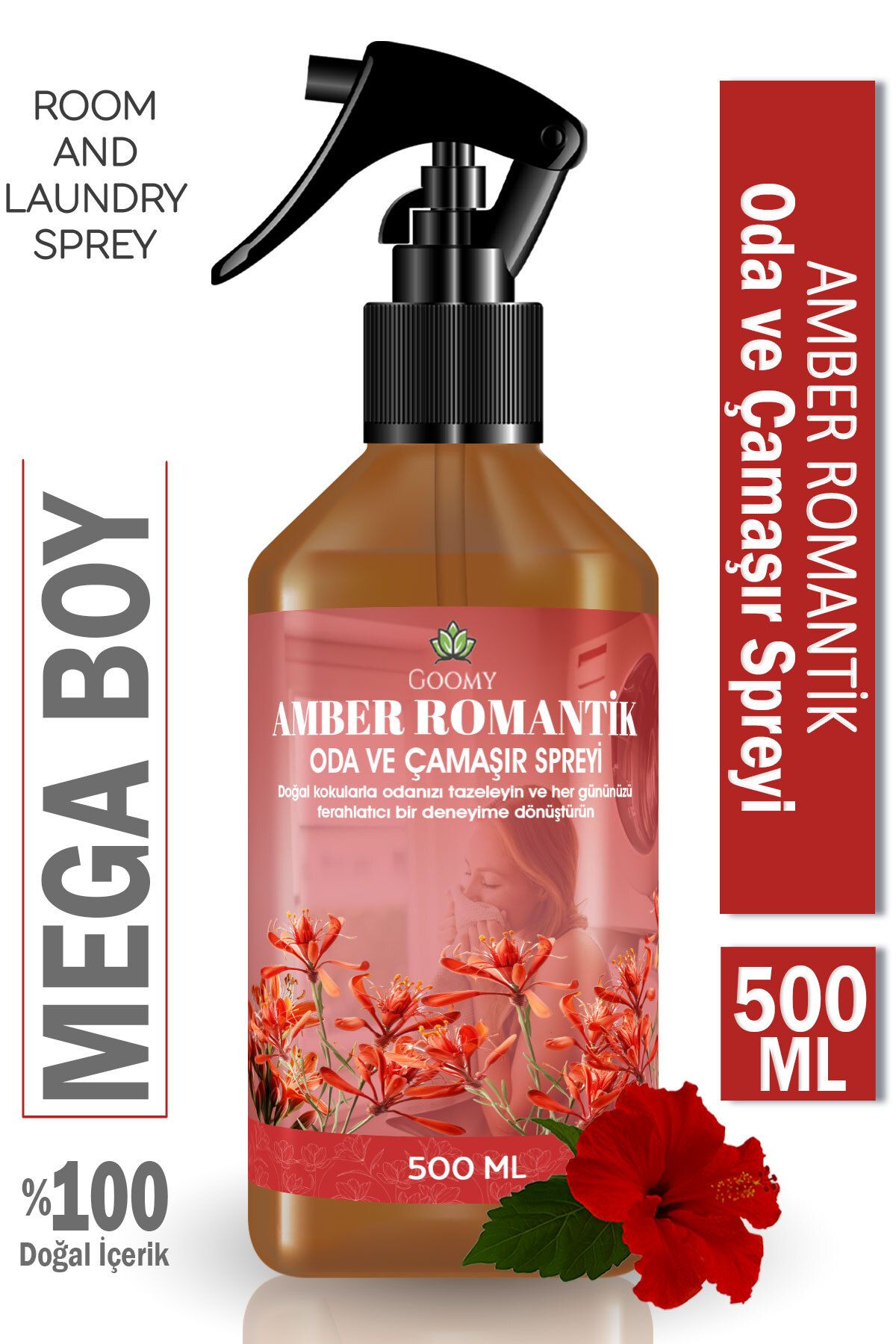 Lofty Amber Romantik Oda Ve Çamaşır Spreyi Oda Kokusu Oda Spreyi – Amber Romance Air & Fabric Mist 500ml