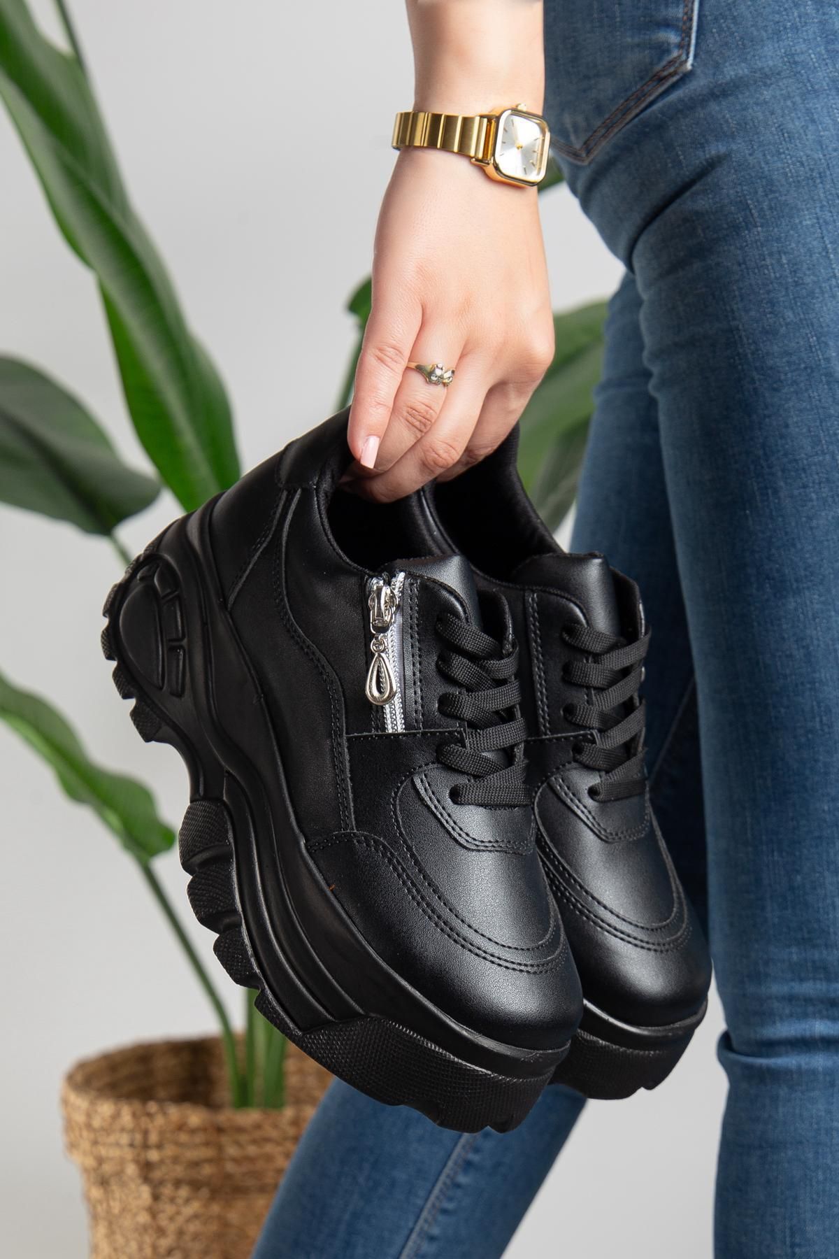 TAYYAR SHOES Kadın Spor Güınlük Giyilecek Fermarlı Rahat Ayakkapı