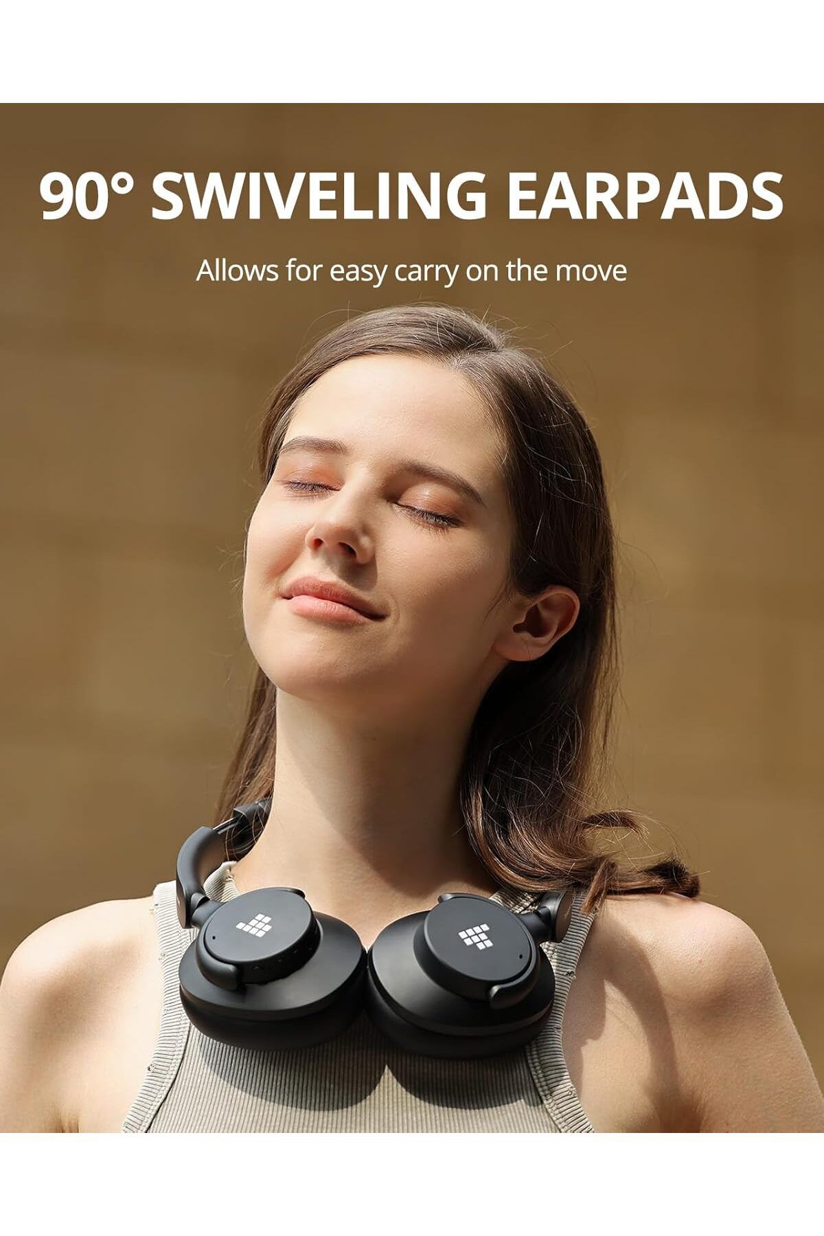 Tronsmart-Q20S Hybrid ANC Headphone Wireless with Mic 60H Playtime Deep Bass Custom EQ via App Black 7