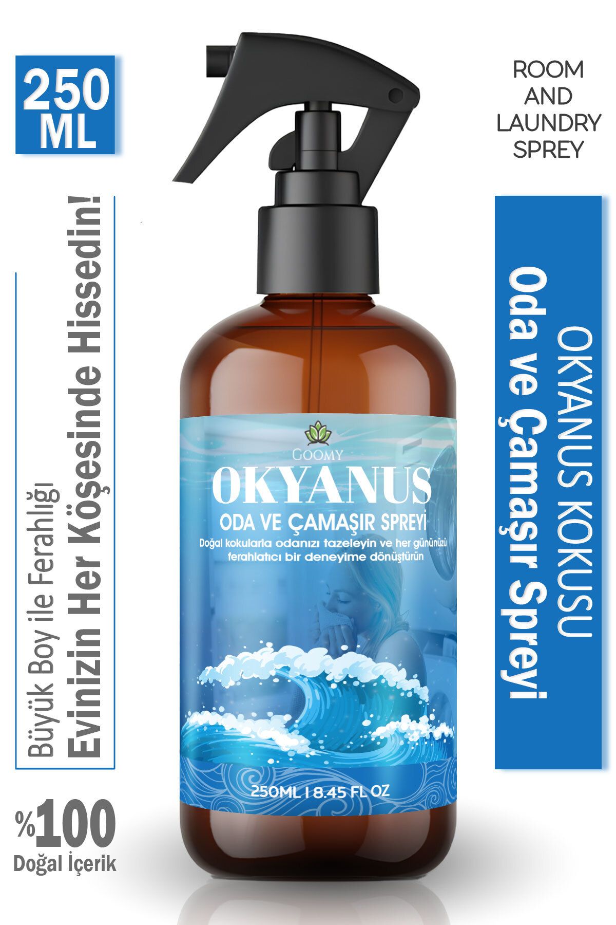 Lofty Okyanus Oda Ve Çamaşır Spreyi Oda Kokusu Oda Spreyi – Ocean Breeze Room & Linen Mist 250ml