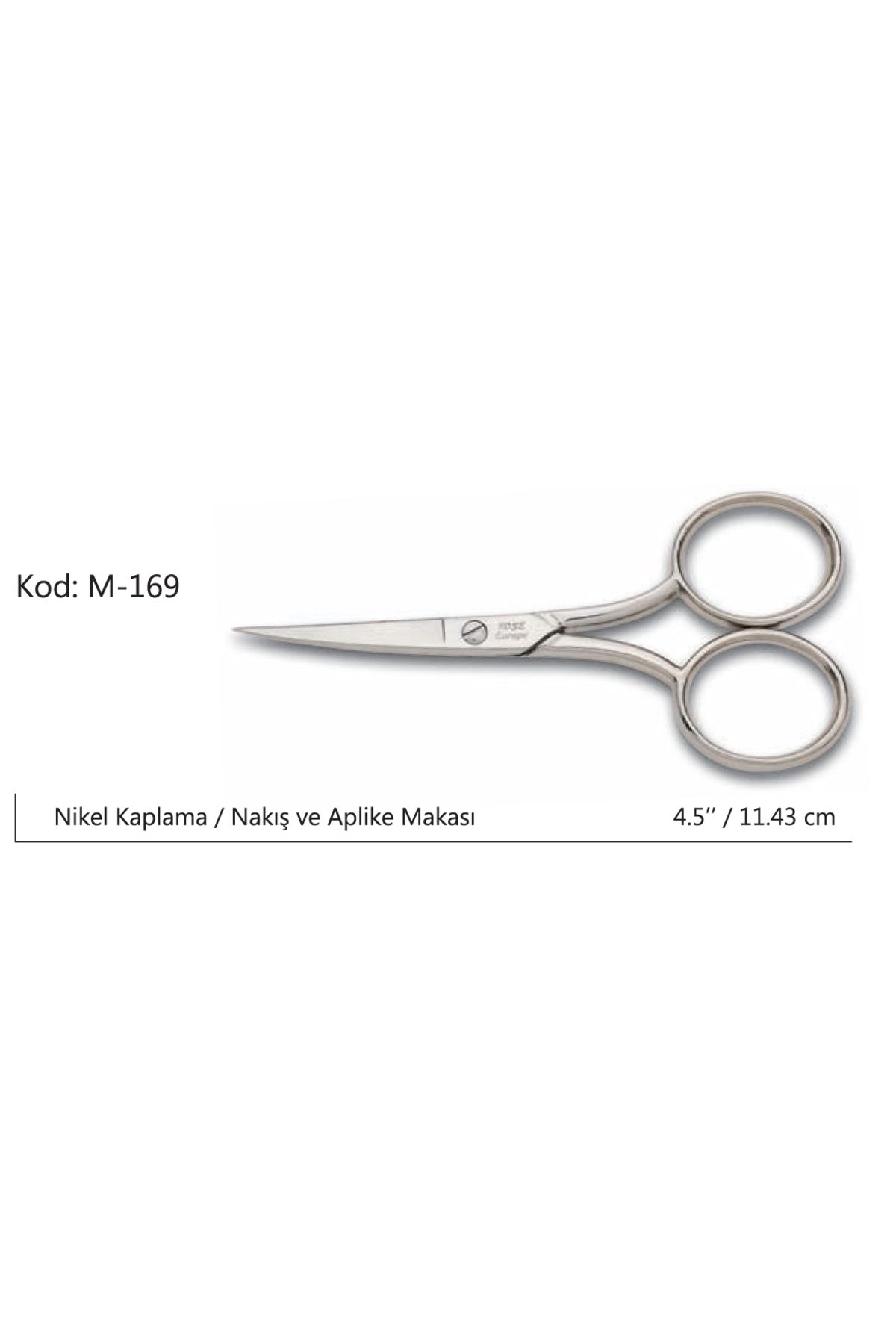 Easy Tedarik Rose Europe Az Kalın Nakış Makası Süper Kalite No:4,5 11,43 CM