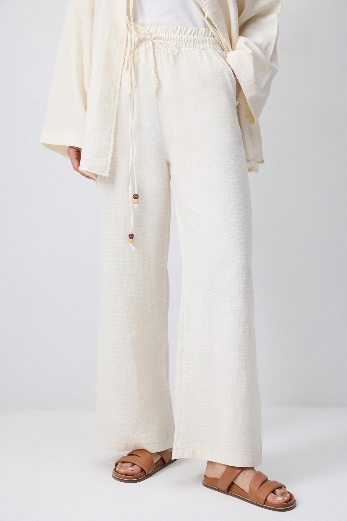 Touché Privé-Front Tie Kimono Pants Suit 5