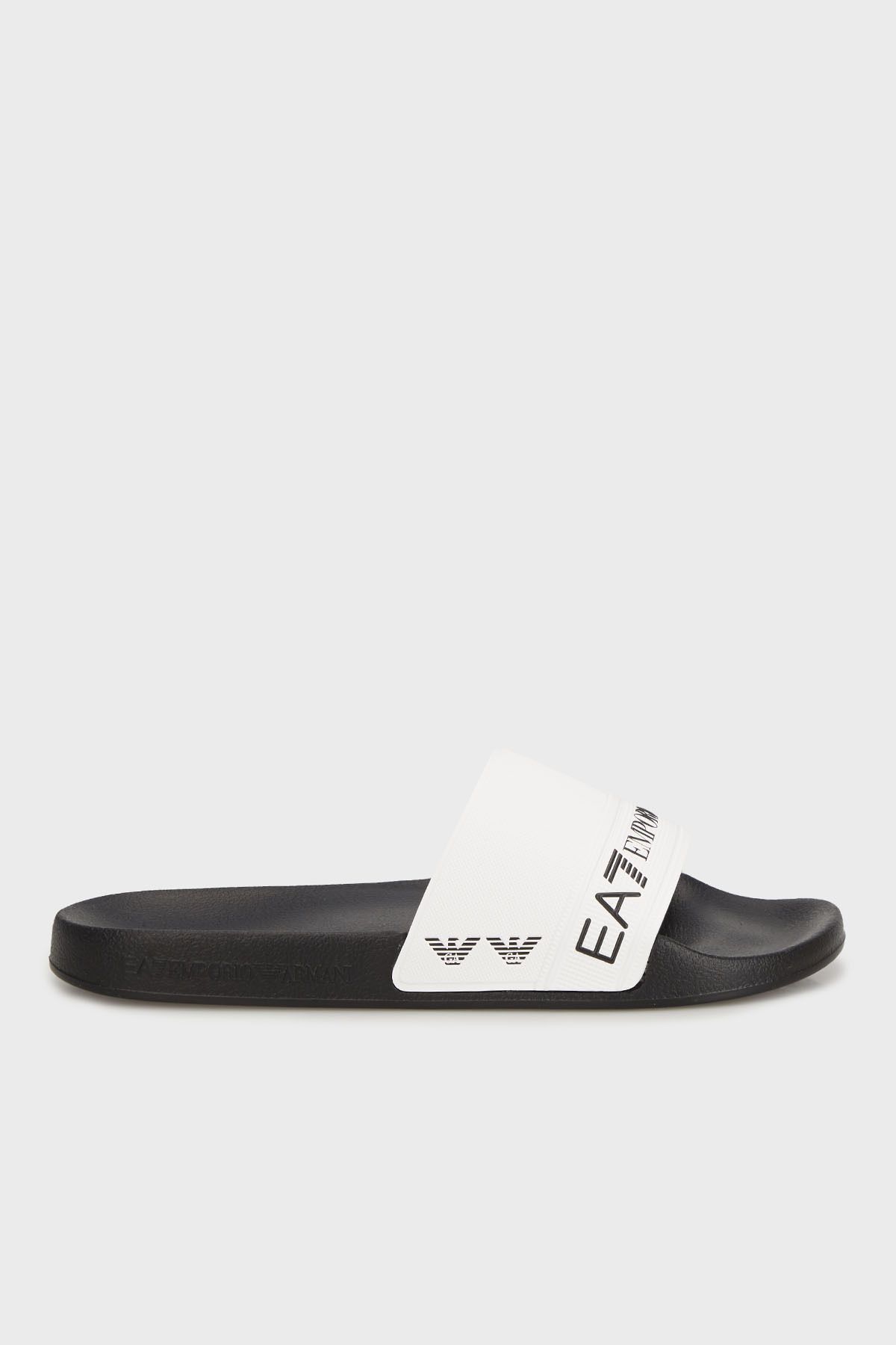 EA7 Logo Baskılı Şerit Detaylı Terlik Unisex TERLİK 7X000110 AF15128 FC079