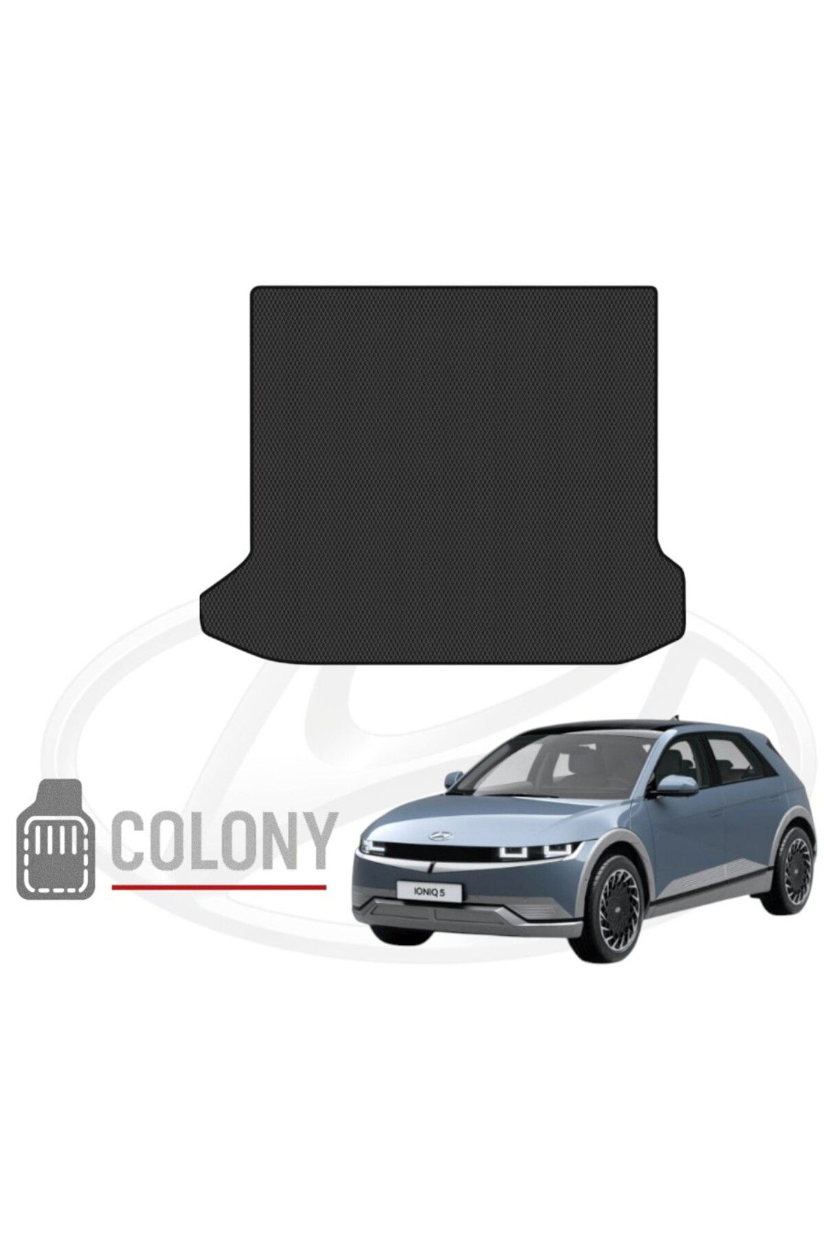 COLONY Hyundai Ioniq 5 SUV 2021+ Premium Eva Oto Bagaj Paspası & Bagaj Havuzu - Siyah