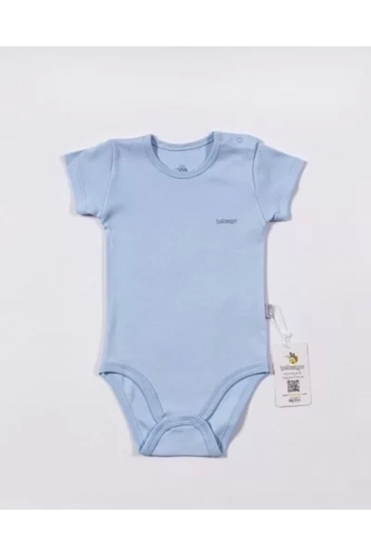 Moda Şahsenem Basic Kısa Kol Body Mavi