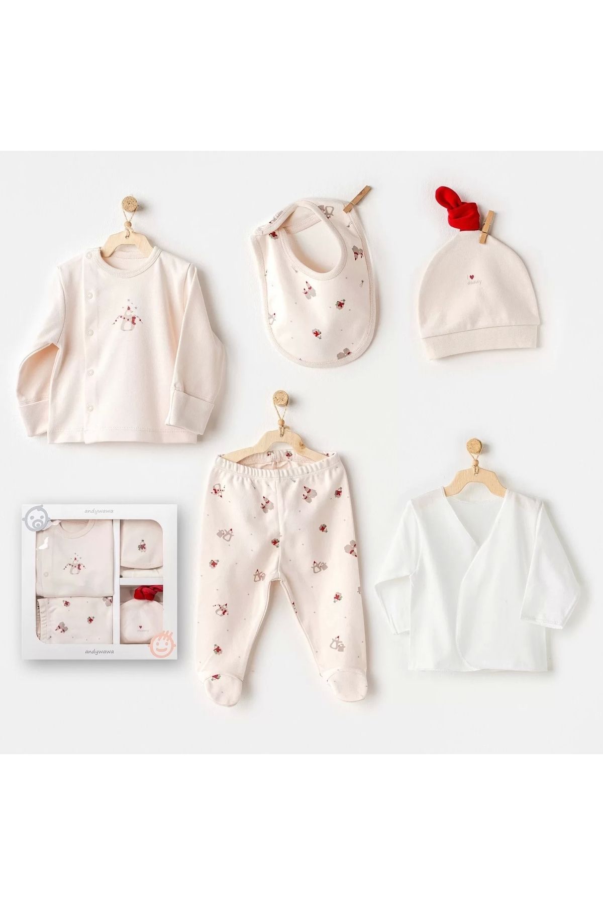 Moda Şahsenem Penguin 5'li Hastane Çıkışı Ekru