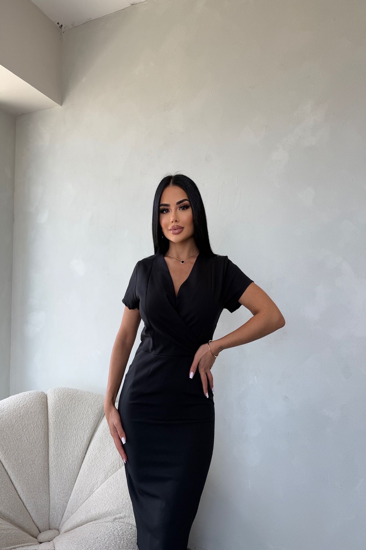 kamacibutik Kruvaze Yaka Abiye Elbise