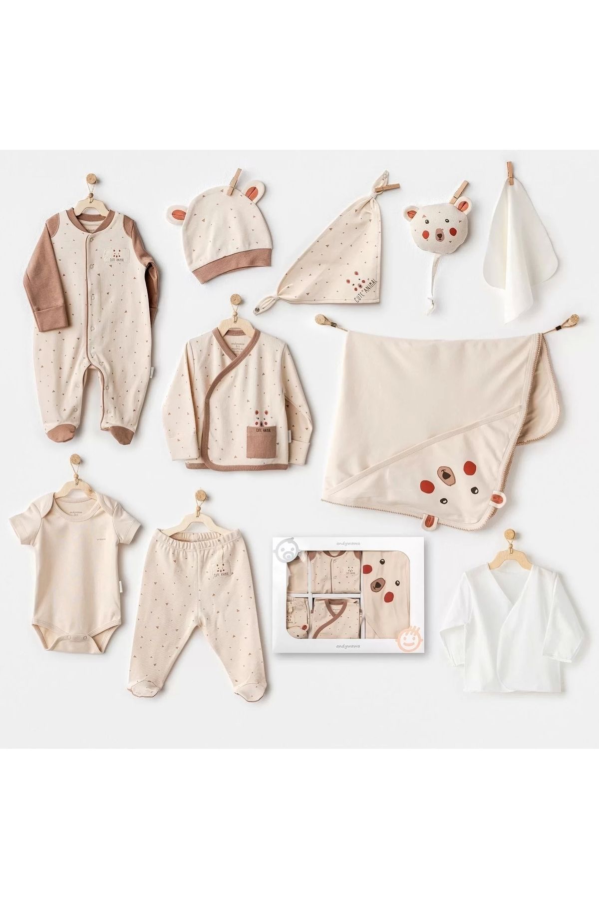 Moda Şahsenem Adventurous Bear 10'lu Hastane Çıkışı Beige