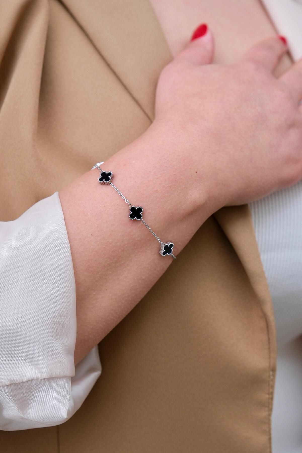 My Life Accessory ÇELİK VAN CLEEF YONCA BİLEKLİK 316 L ÇELİK