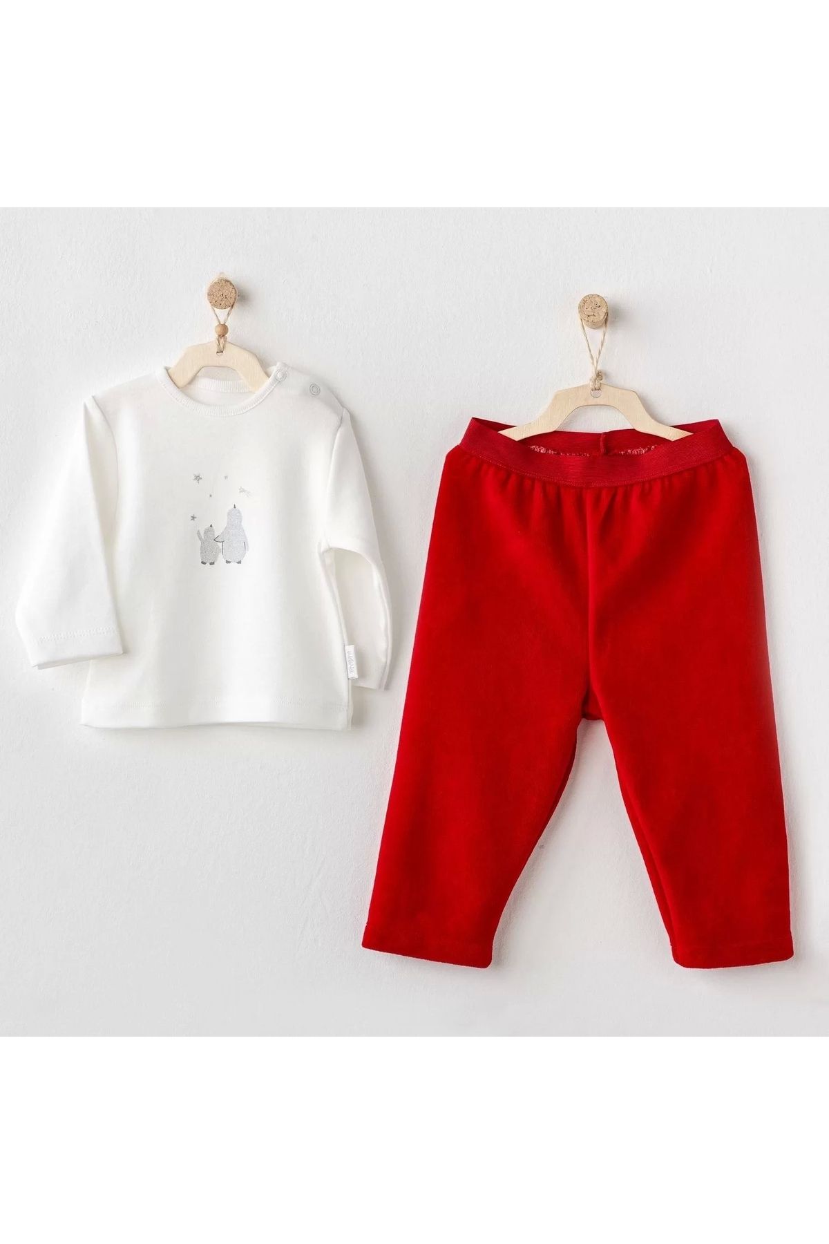 Moda Şahsenem Happy Newyear 2'li Bebe Takım Red